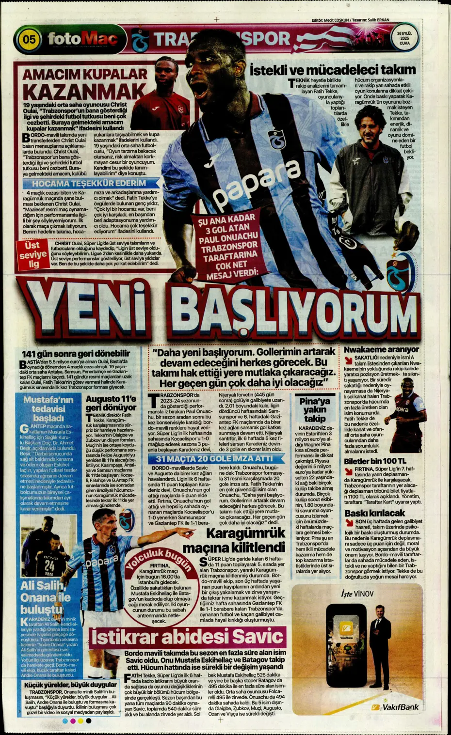 "Volkan Demirel'den Fenerbahçe'ye cevap" | Sporun manşetleri - 22