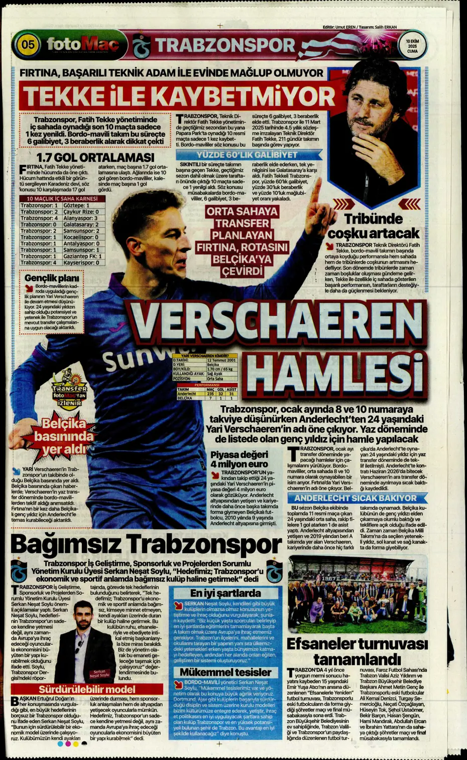 "Sadettin Saran ilk transferini milli yıldızla yapıyor" | Sporun manşetleri - 21