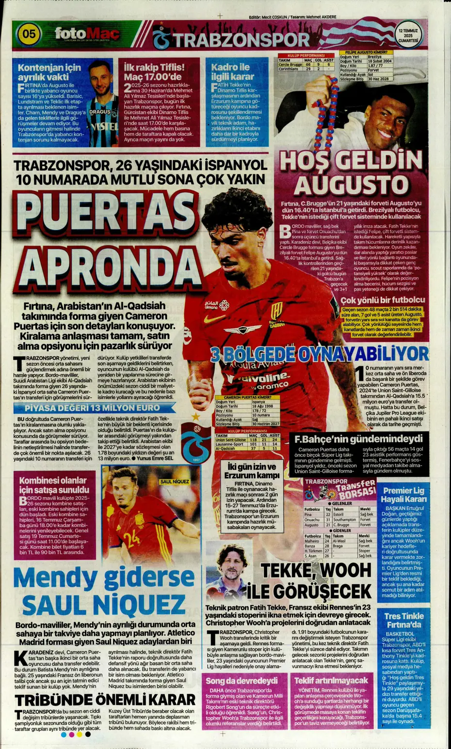 "Asensio ve Skriniar birlikte geliyor" | Sporun manşetleri - 21