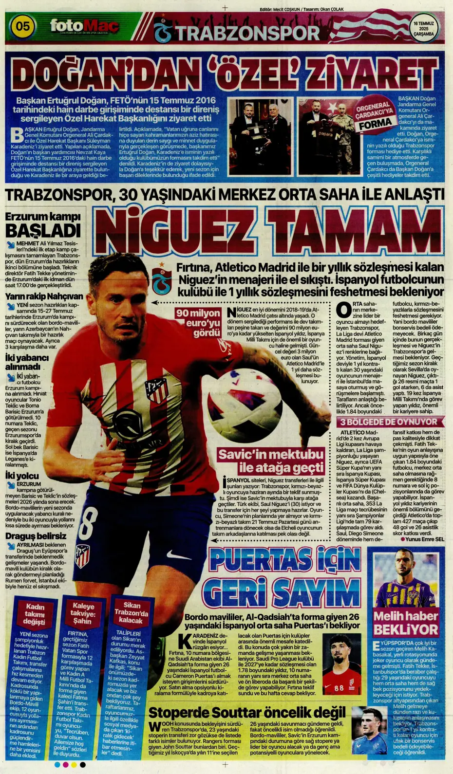 "Sofyan Amrabat'tan şok eden tavır" | Sporun manşetleri - 21