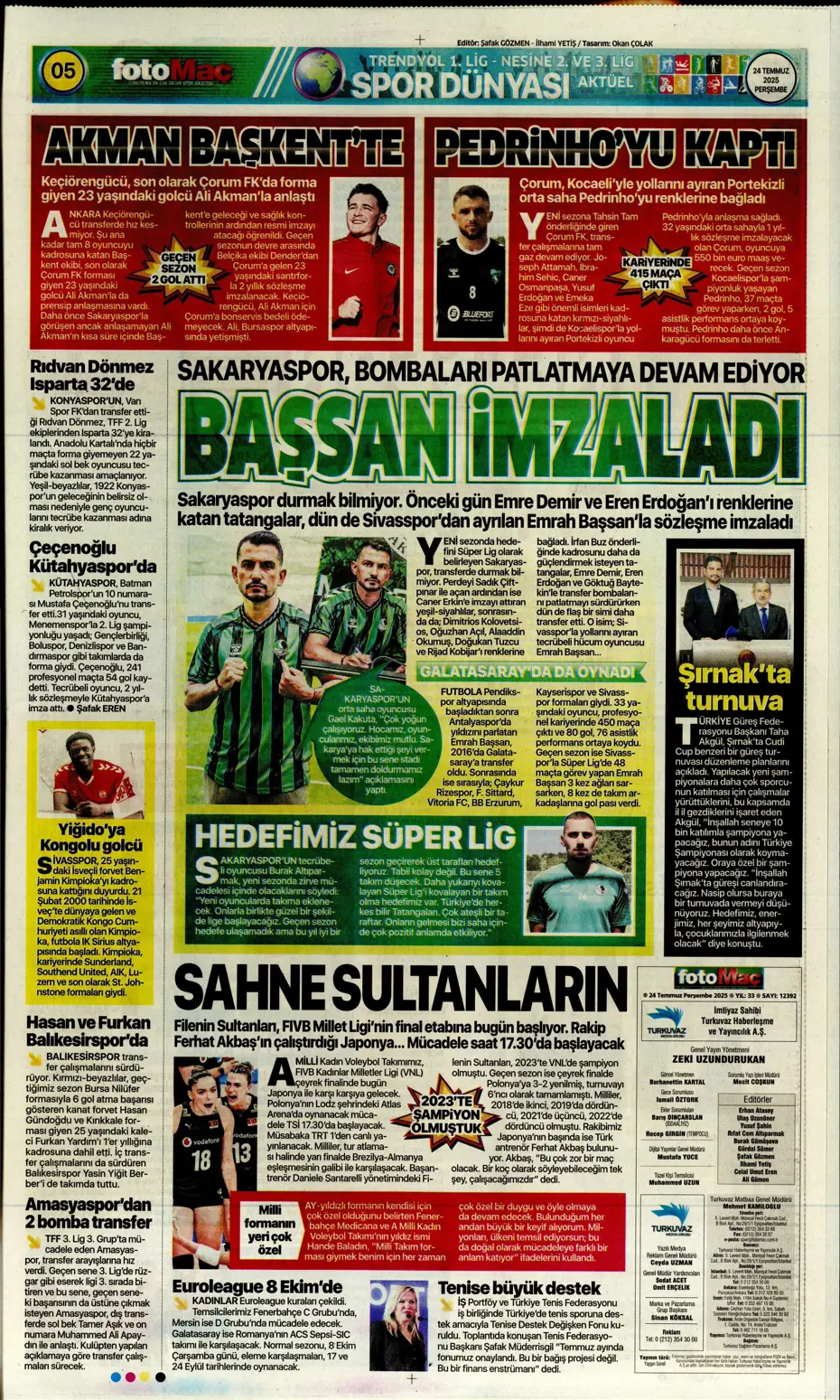 "Enzo Millot Aslan oluyor" | Sporun manşetleri - 29