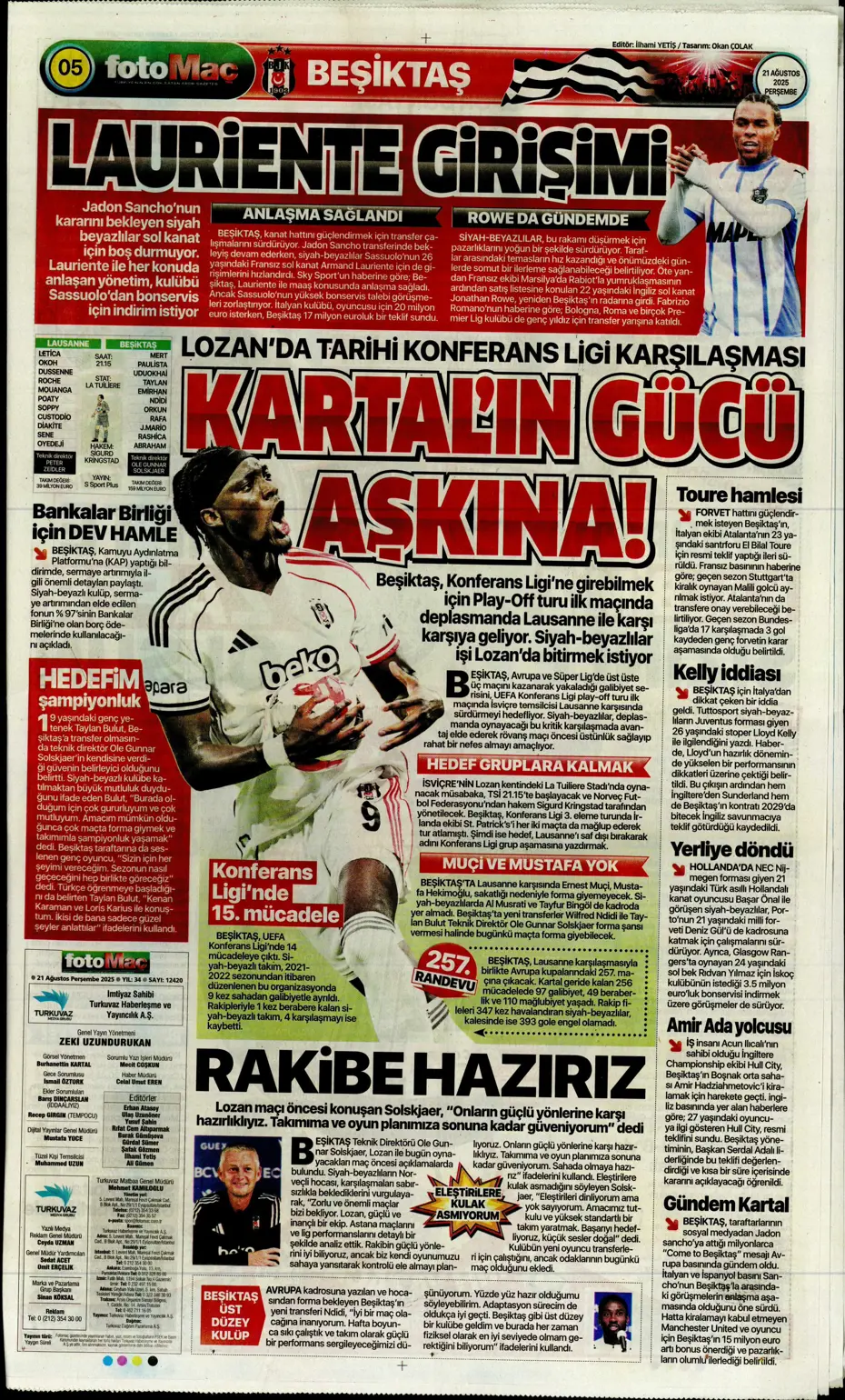 "Benfica'yı Kadıköy'de salladık ama yıkamadık" | Sporun manşetleri - 22