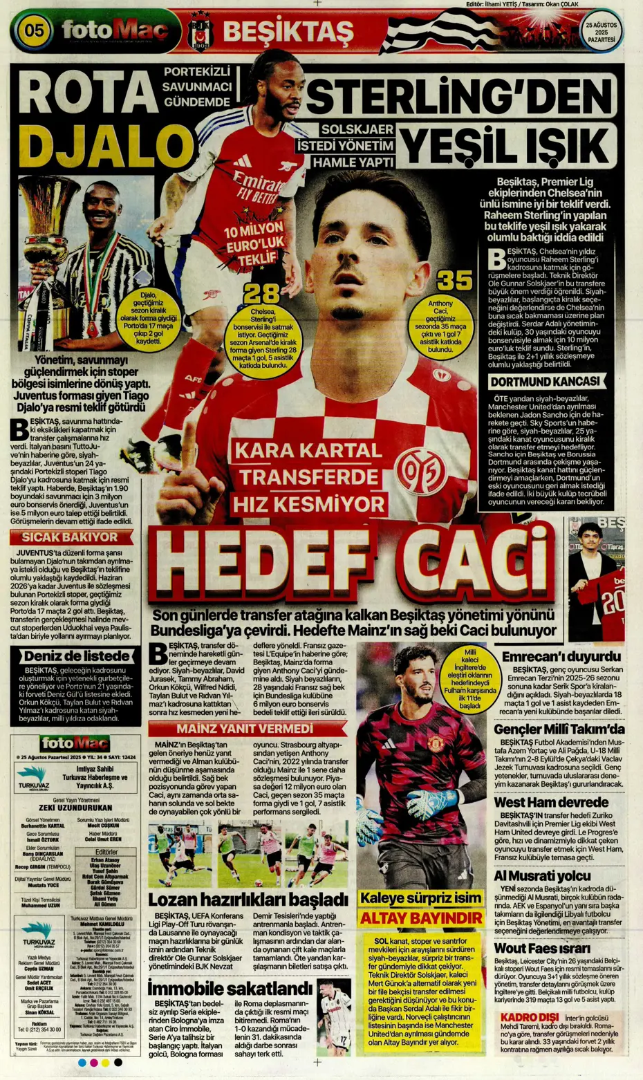 "Fenerbahçe'de Youri Tielemans tamam" | Sporun manşetleri - 26