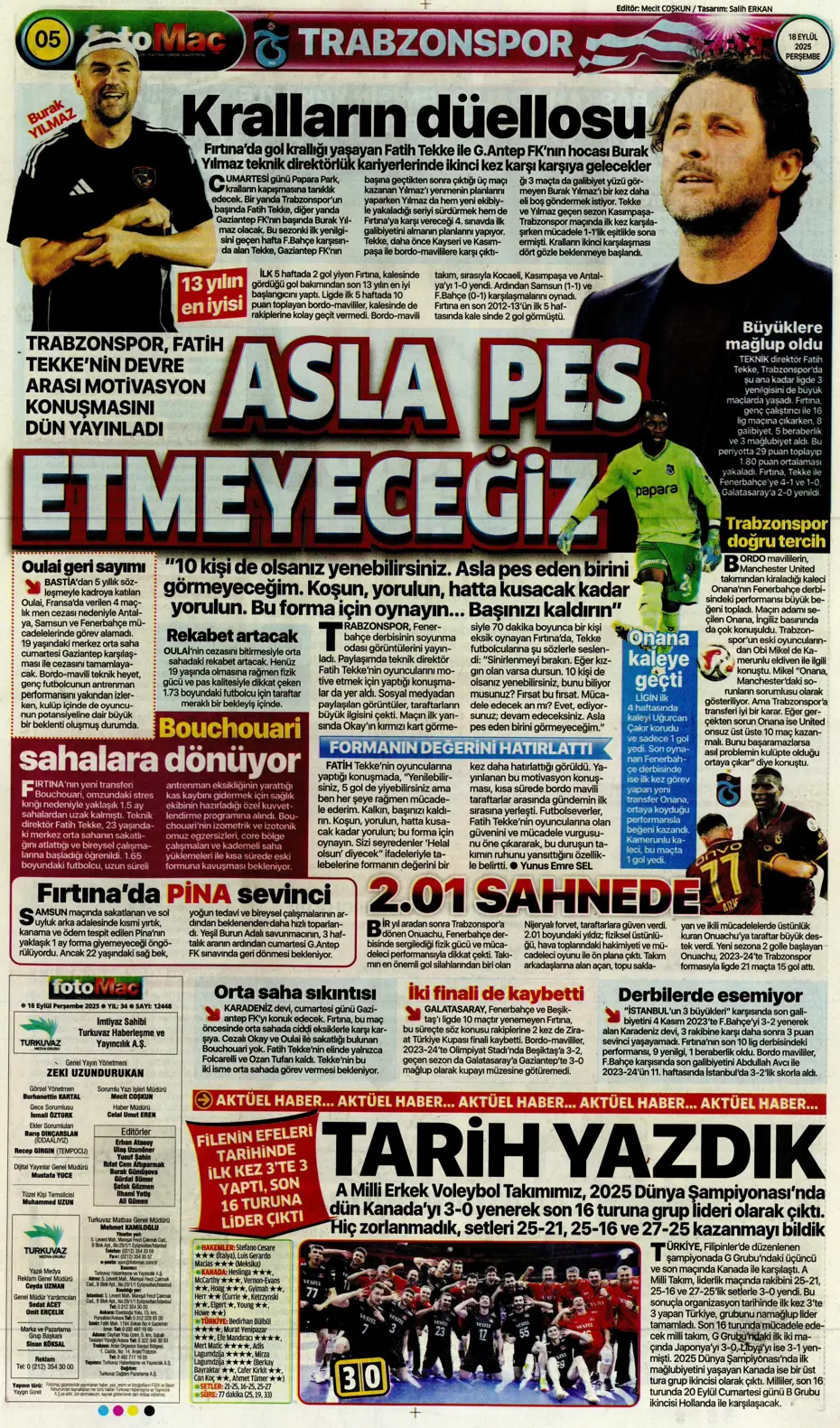 "Fenerbahçe 'Can' evinden vuruldu" | Sporun manşetleri - 16