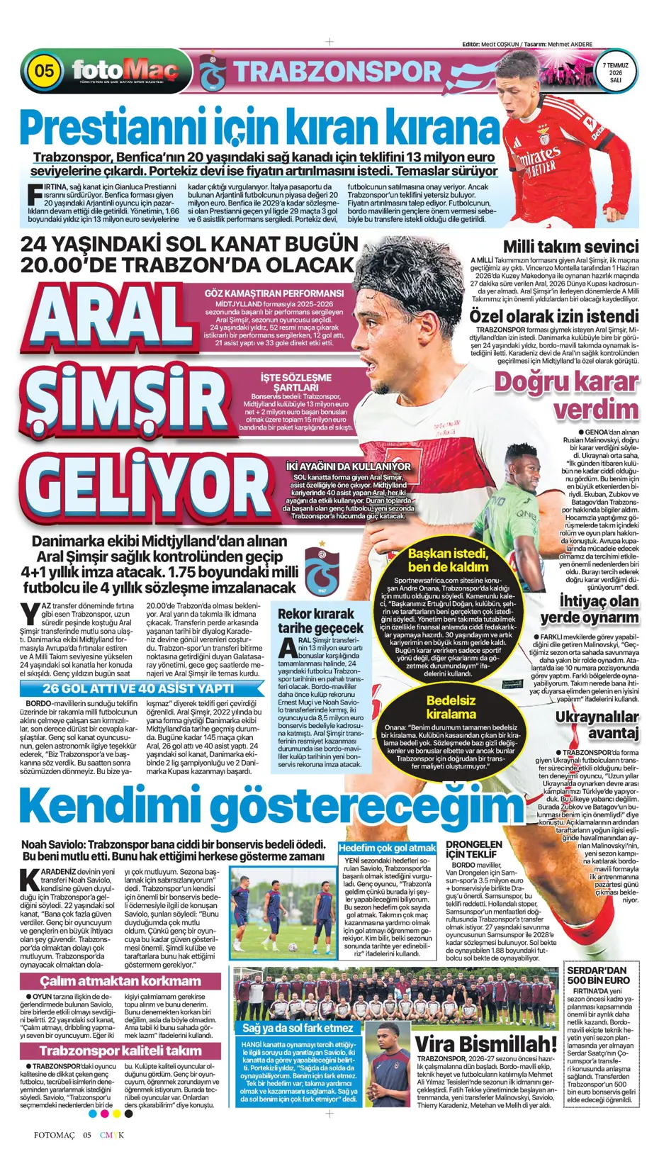 "Ve Greenwood, Fenerbahçe'de" | Sporun manşetleri - 7