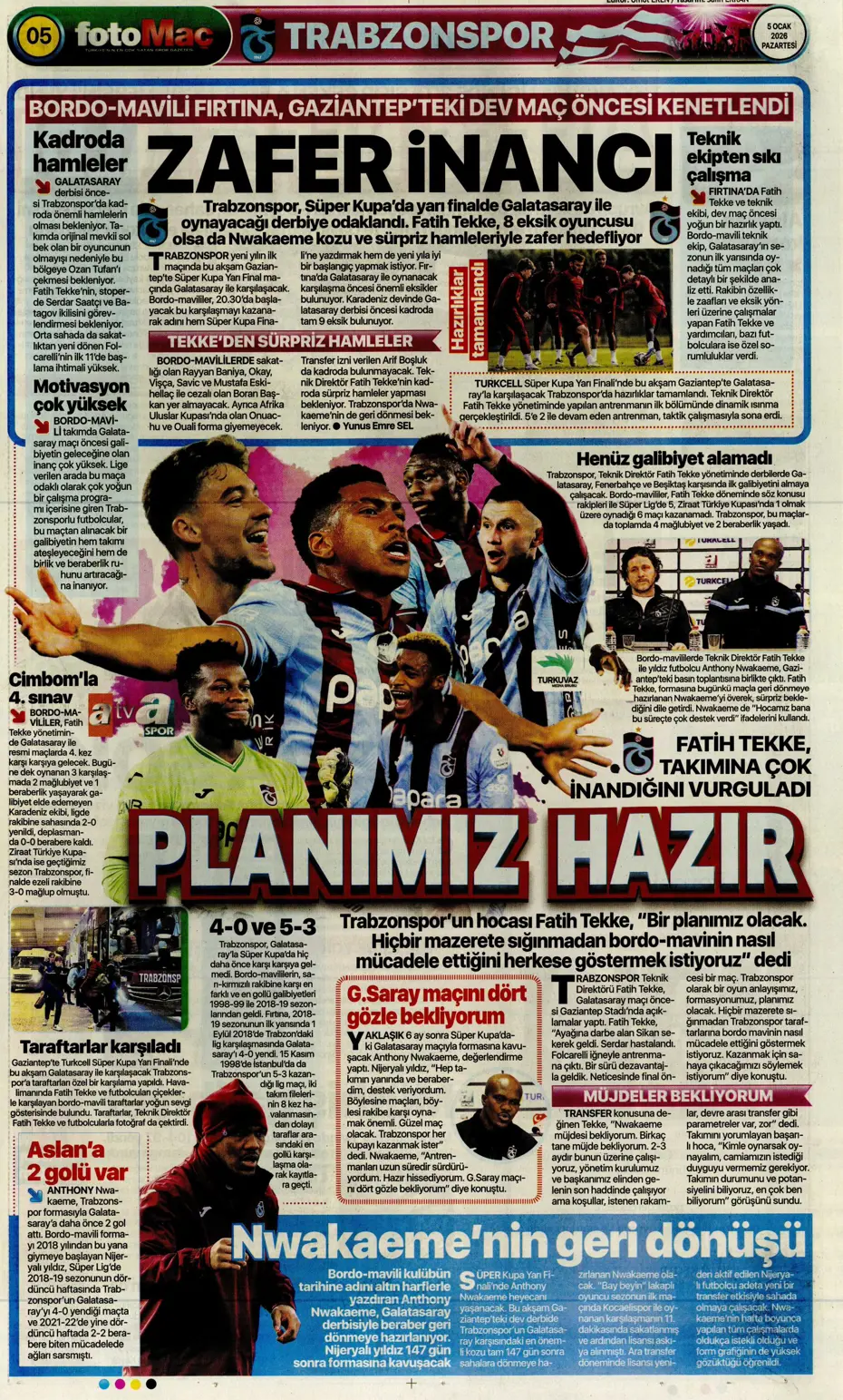 "Fenerbahçe'ye yeni yılın ilk piyangosu Sofyan Amrabat'tan" | Sporun manşetleri - 6