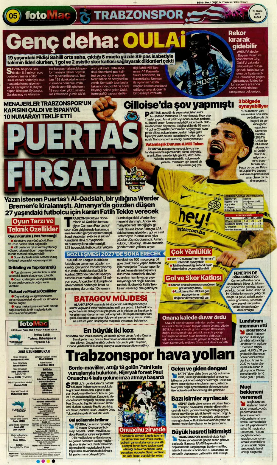 "Jadon Sancho bedavaya Fenerbahçe'ye" | Sporun manşetleri - 16