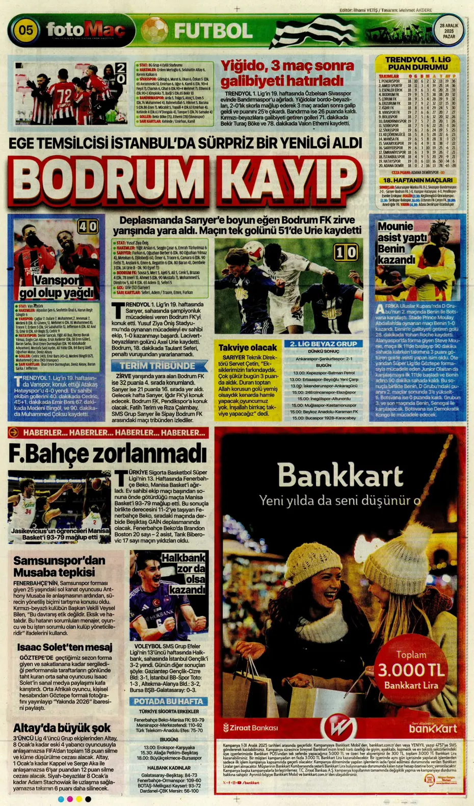 "Fenerbahçe'ye Szymanski piyangosu: Kabul ettiler" | Sporun manşetleri - 17 "Fenerbahçe'ye Szymanski piyangosu: Kabul ettiler" | Sporun manşetleri - 17