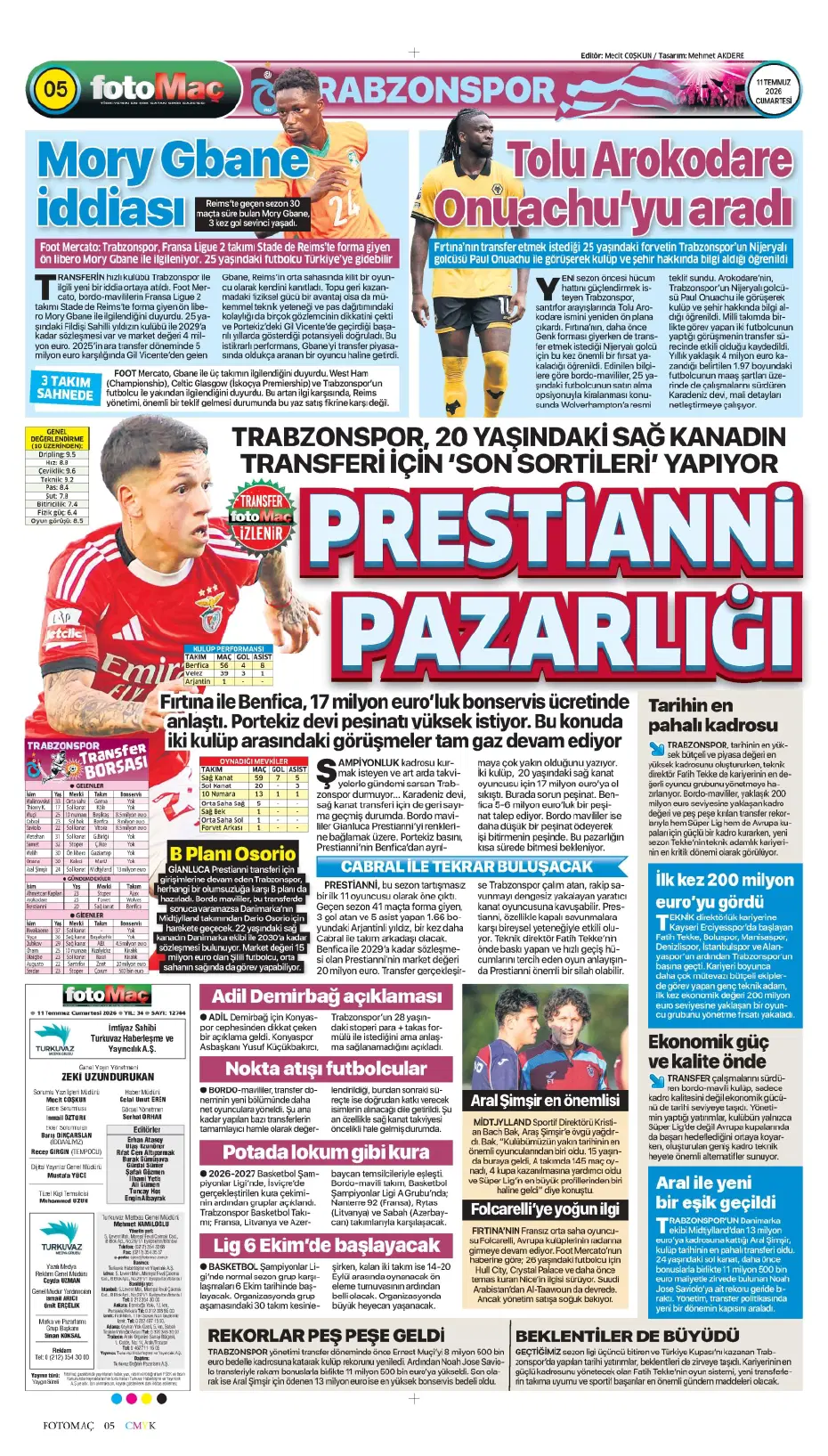 Kerem Aktürkoğlu için rekor teklif | Sporun manşetleri - 10