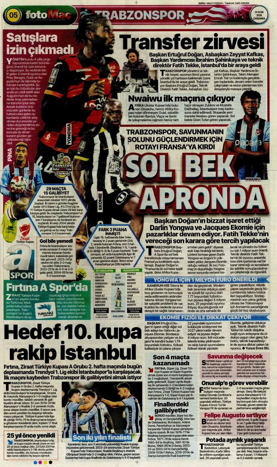 "N'Golo Kante Fenerbahçe'de" | Sporun manşetleri - 10