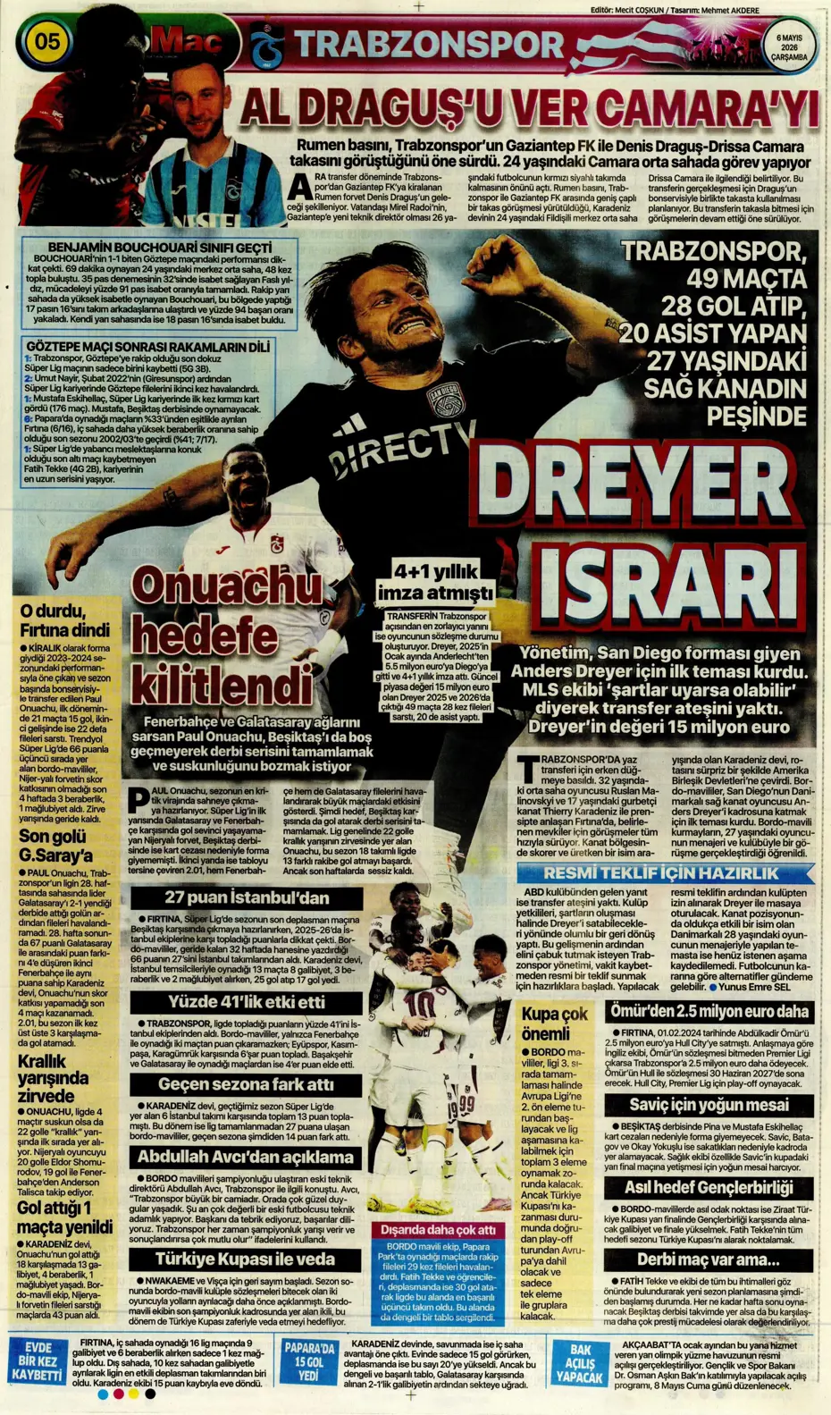 Sadettin Saran giderayak 3 yıldızı Fenerbahçe'ye kazandırıyor | Sporun manşetleri - 8 Sadettin Saran giderayak 3 yıldızı Fenerbahçe'ye kazandırıyor | Sporun manşetleri - 8