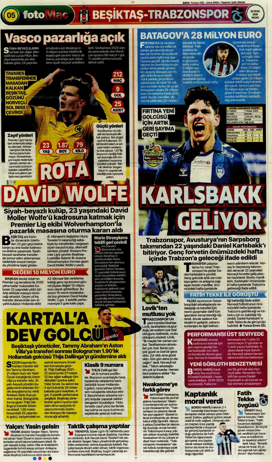 "Asprilla sonrası Galatasaray'ın 3. transferi de belli oldu" | Sporun manşetleri - 18