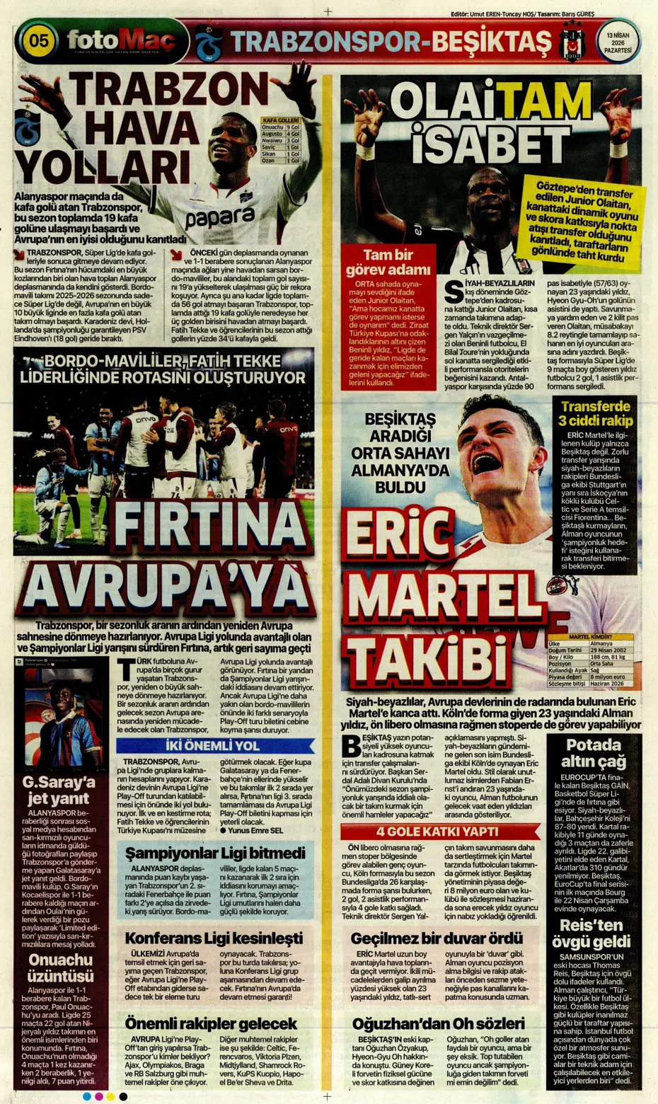 "Aslan krize girdi" | Sporun manşetleri - 4