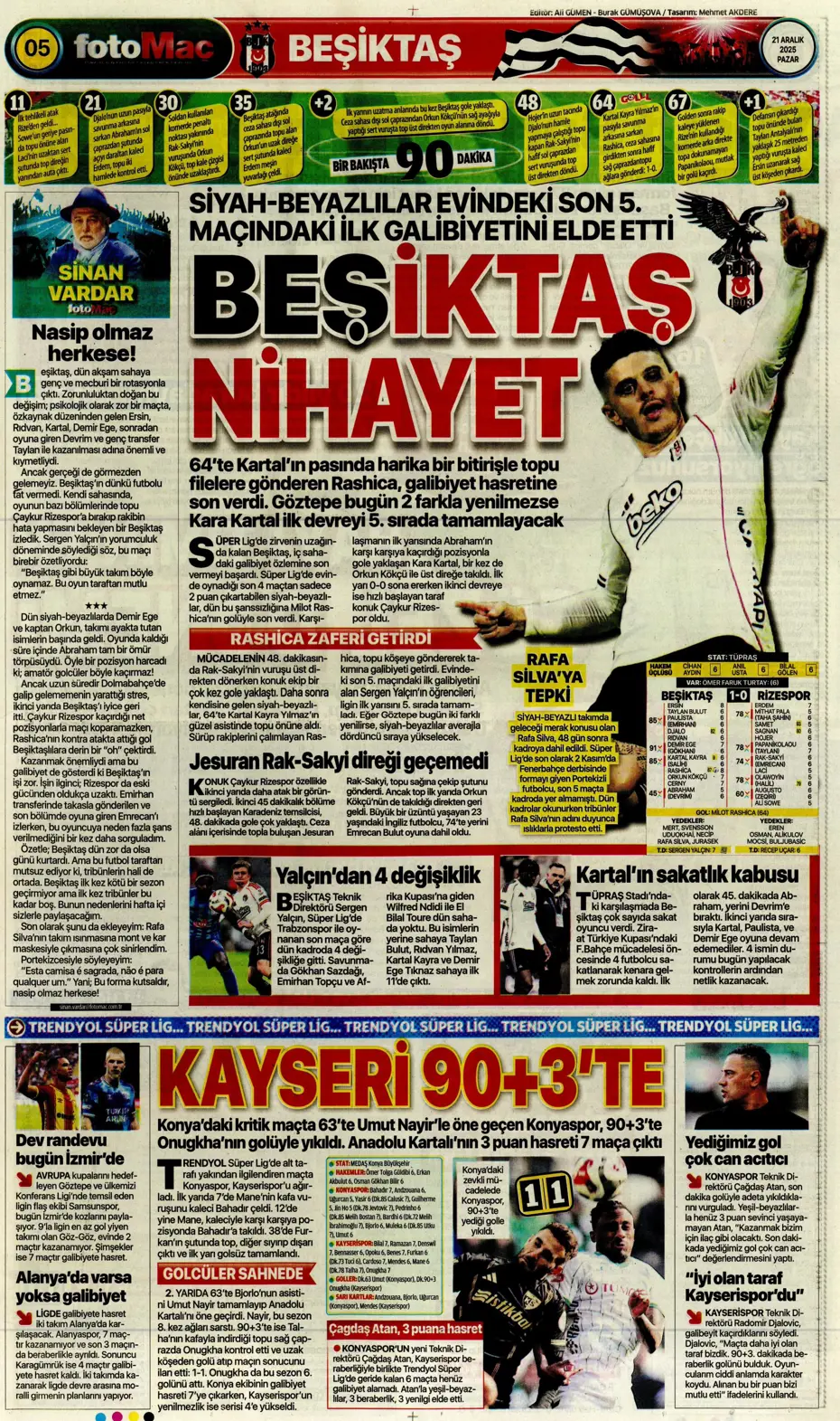 "Transferde Yusuf Sarı bombası" | Sporun manşetleri - 7