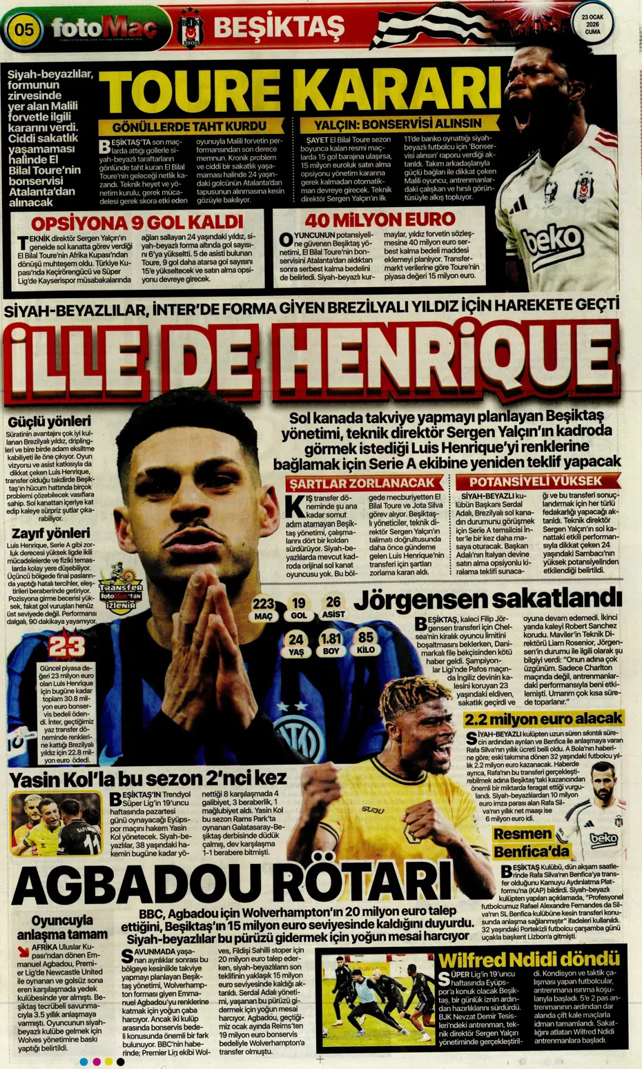 "Fenerbahçe'de En-Nesyri'nin yerine gelecek golcü belli" | Sporun manşetleri - 24 "Fenerbahçe'de En-Nesyri'nin yerine gelecek golcü belli" | Sporun manşetleri - 24