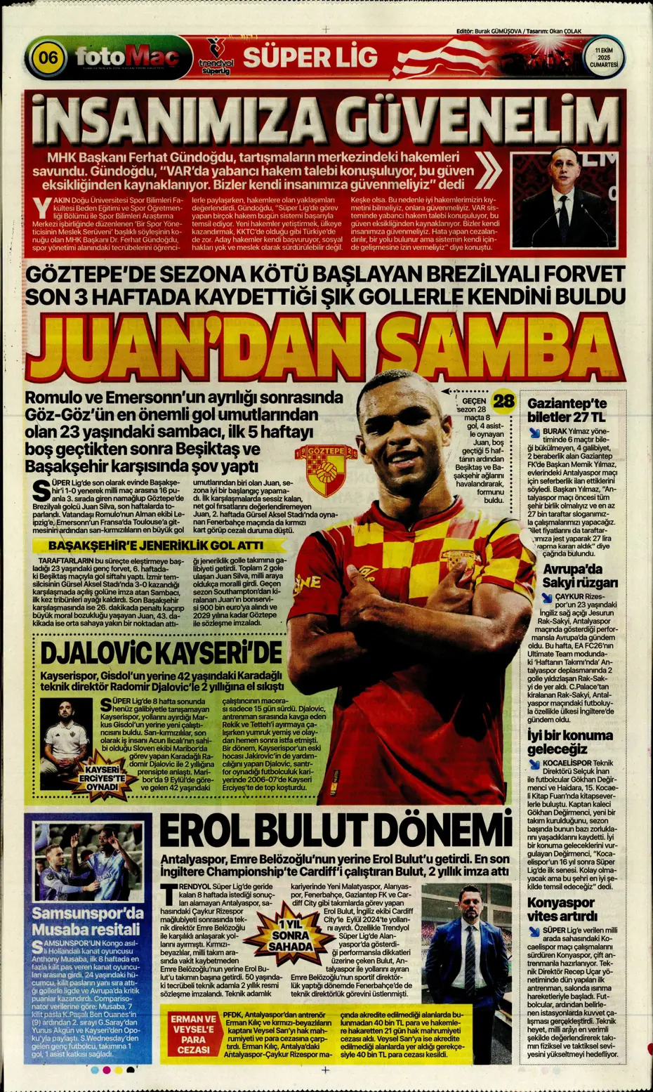 "Sergen Yalçın'ın yeni hedefi Çağlar Söyüncü" | Sporun manşetleri - 28