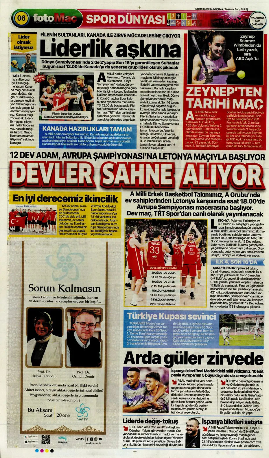 "Fenerbahçe'den 850 milyon euroluk tarihi hamle" | Sporun manşetleri - 19