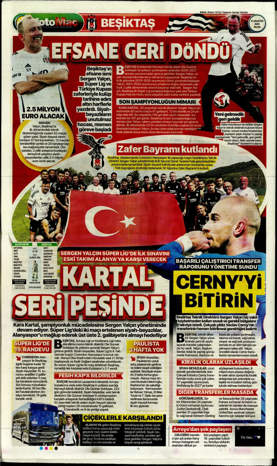 "Roger Schmidt'ten Fenerbahçe kararı" | Sporun manşetleri - 27