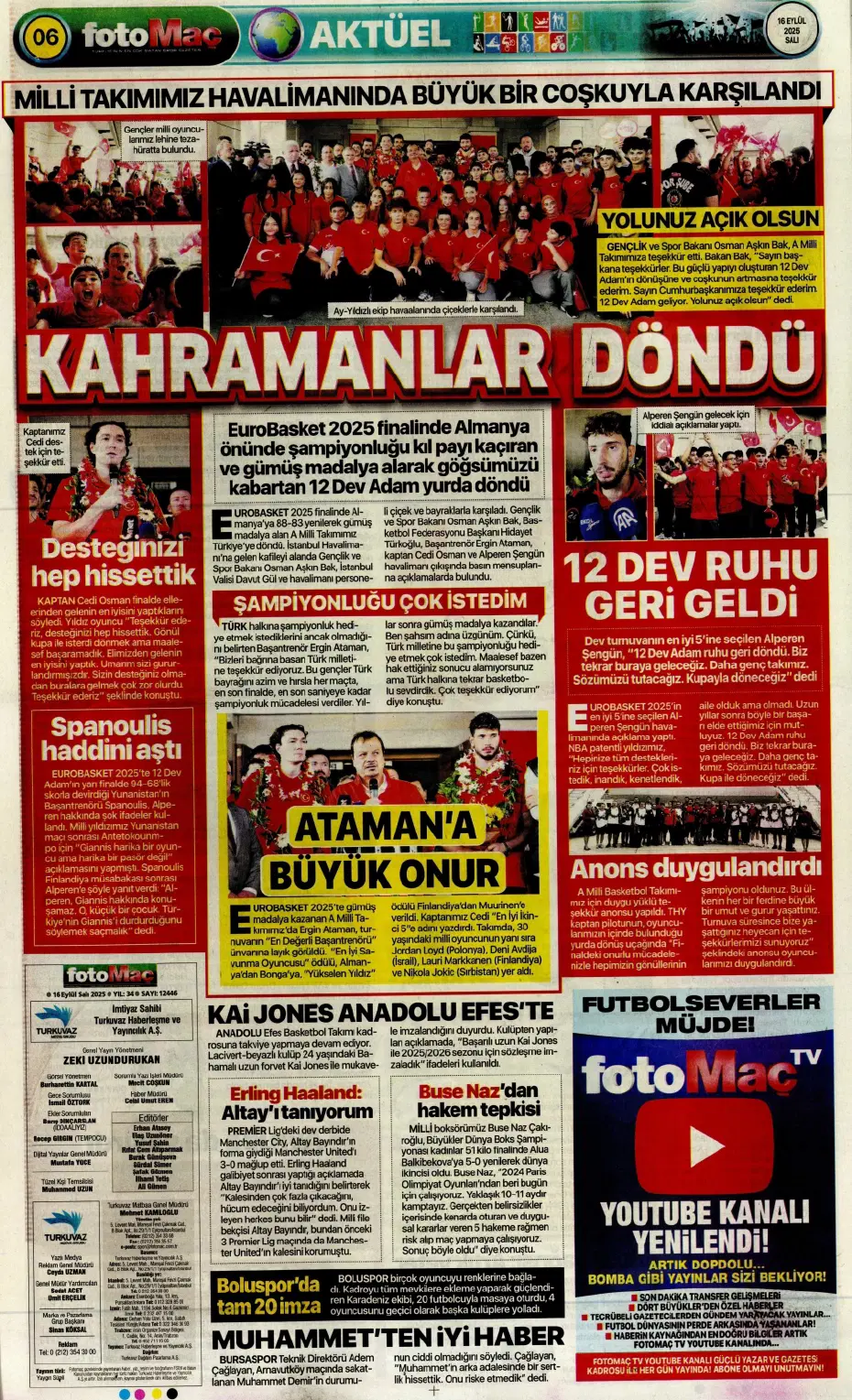 "Fenerbahçe'den David Alaba bombası" | Sporun manşetleri - 14