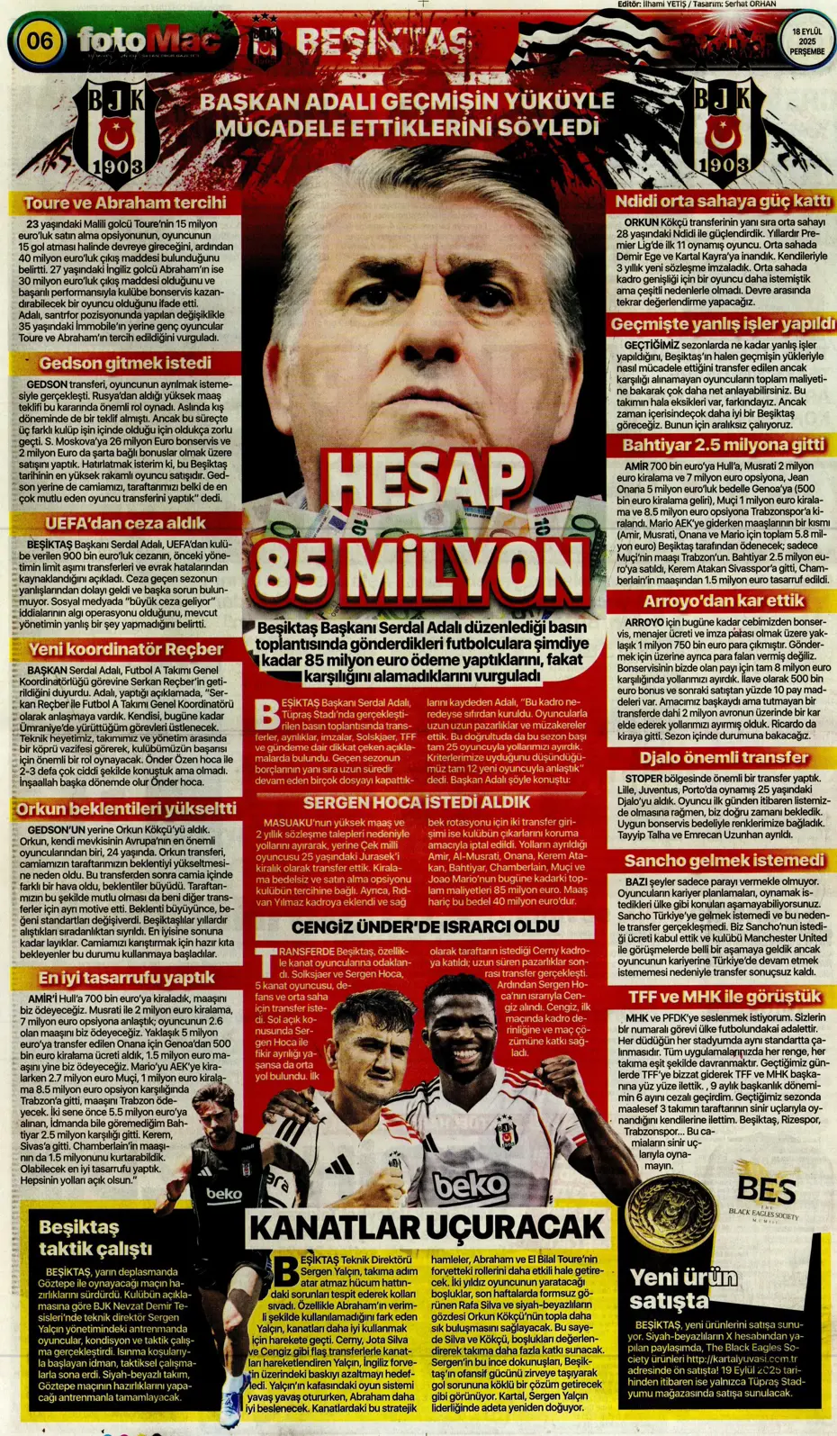 "Fenerbahçe 'Can' evinden vuruldu" | Sporun manşetleri - 15