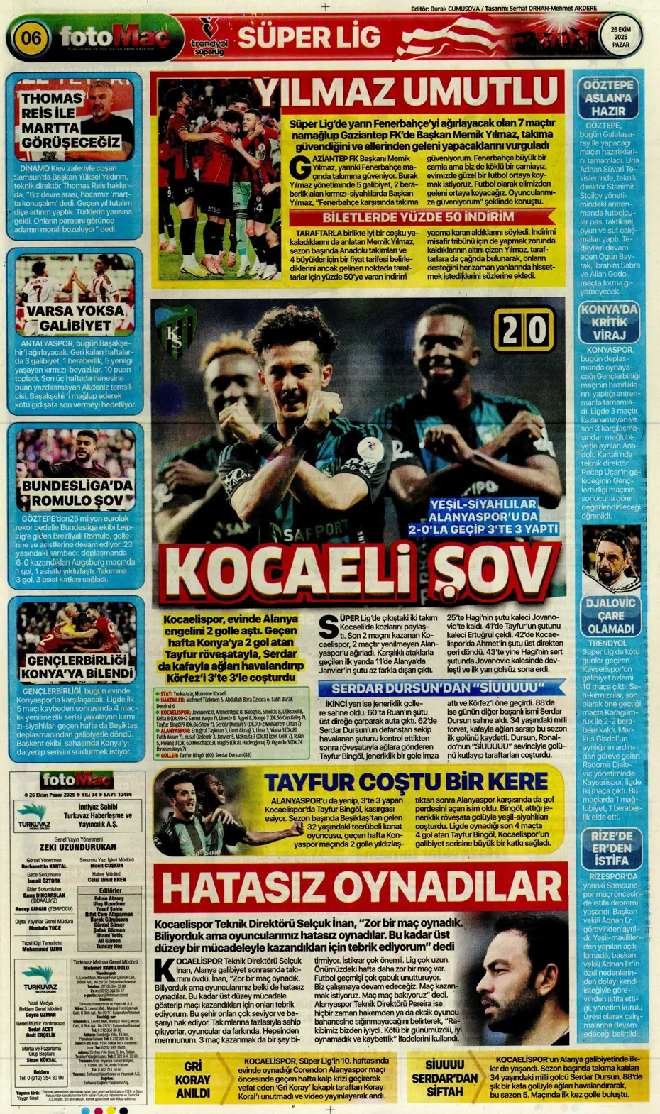 "Fenerbahçe'ye gol makinesi Sörloth" | Sporun manşetleri - 21 "Fenerbahçe'ye gol makinesi Sörloth" | Sporun manşetleri - 21