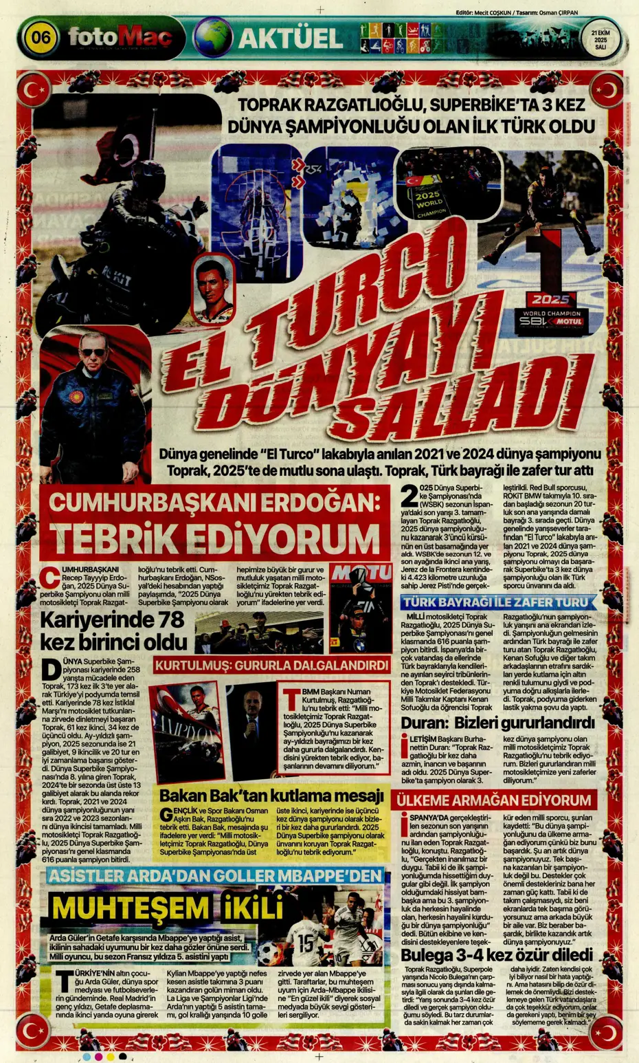 "Ve Goretzka doğrulandı" | Sporun manşetleri - 23 "Ve Goretzka doğrulandı" | Sporun manşetleri - 23