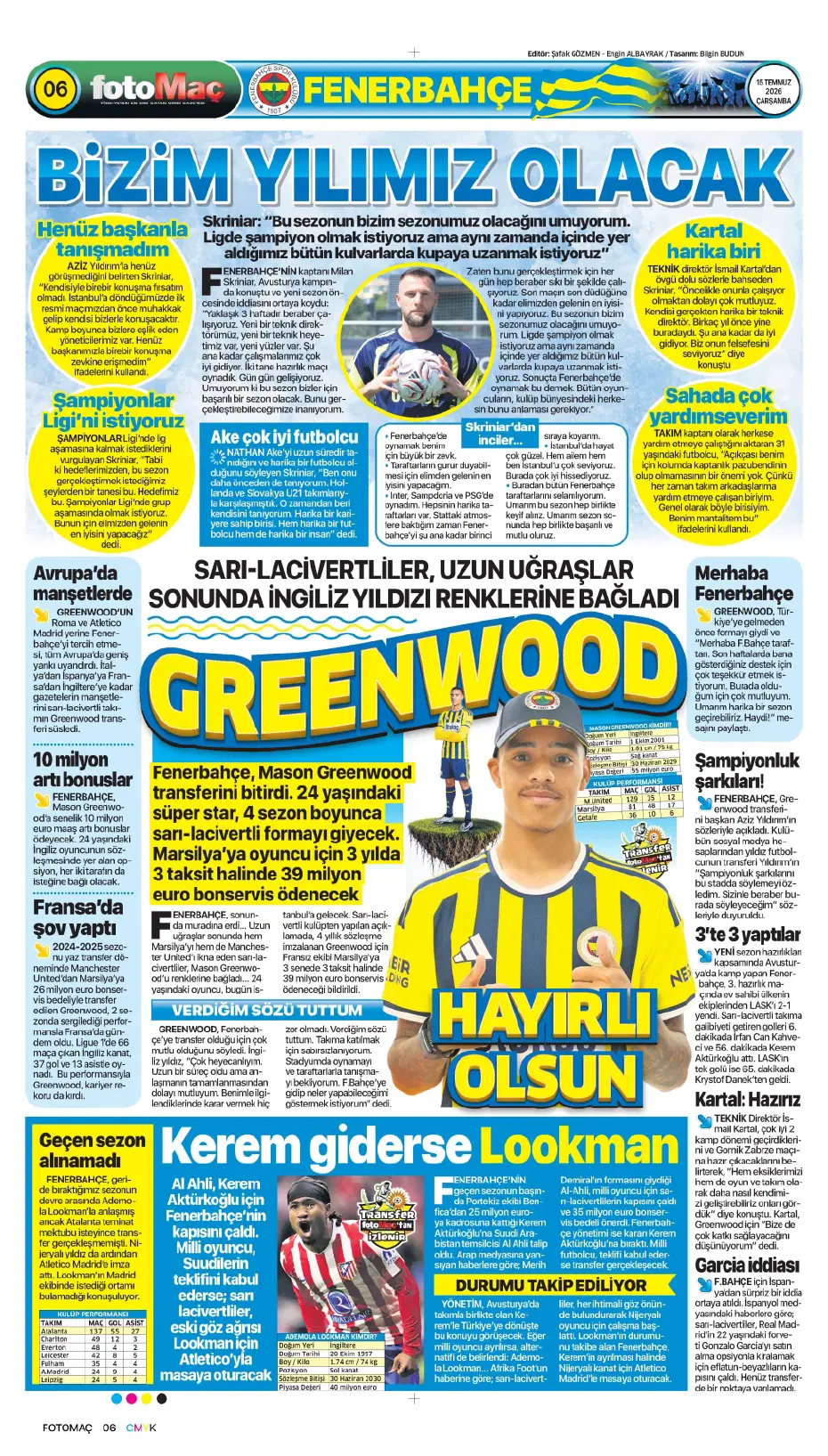 "Sıra geldi Rashford'a" | Sporun manşetleri - 7