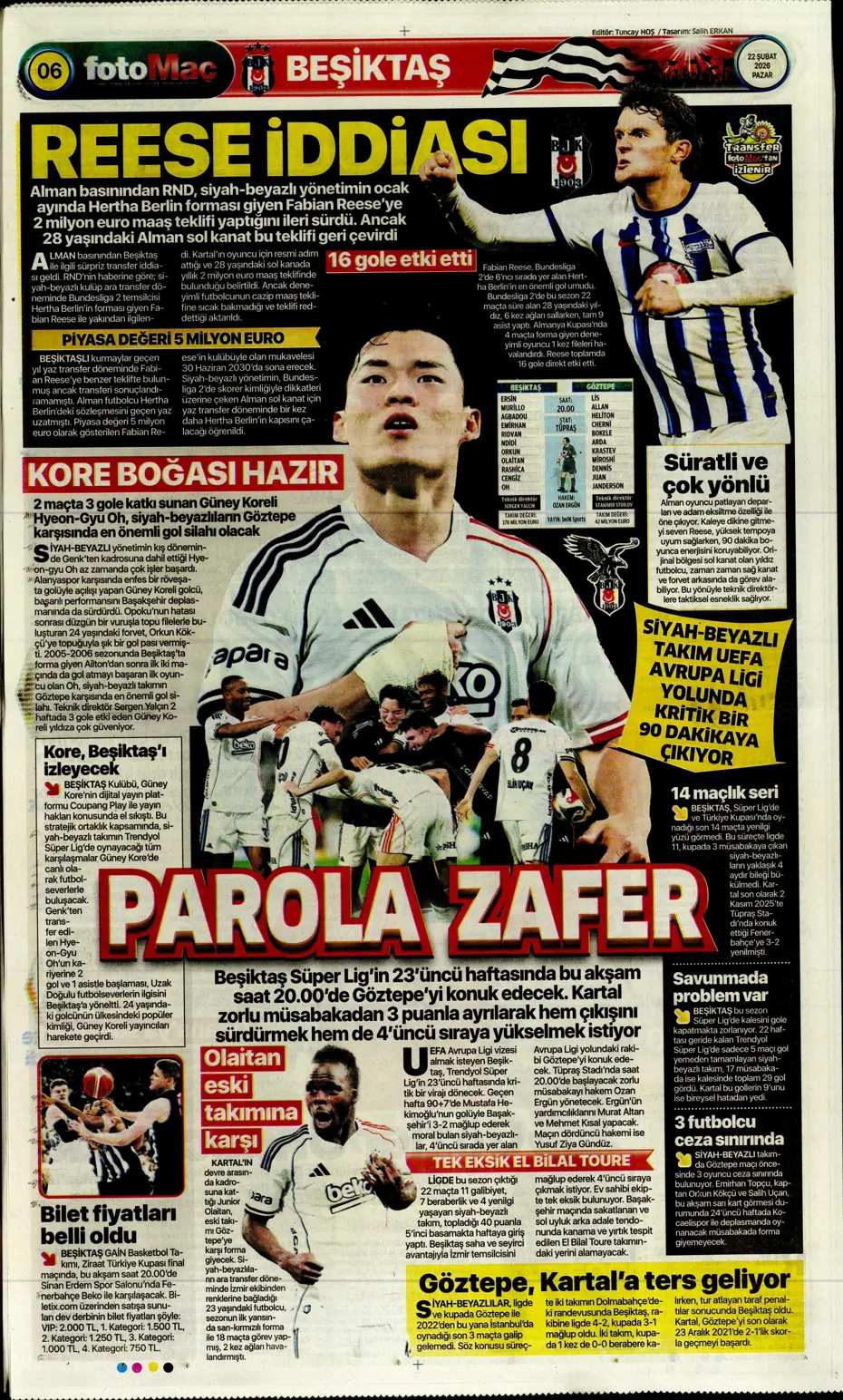 "Beklenen golcü Sörloth" | Sporun manşetleri - 17