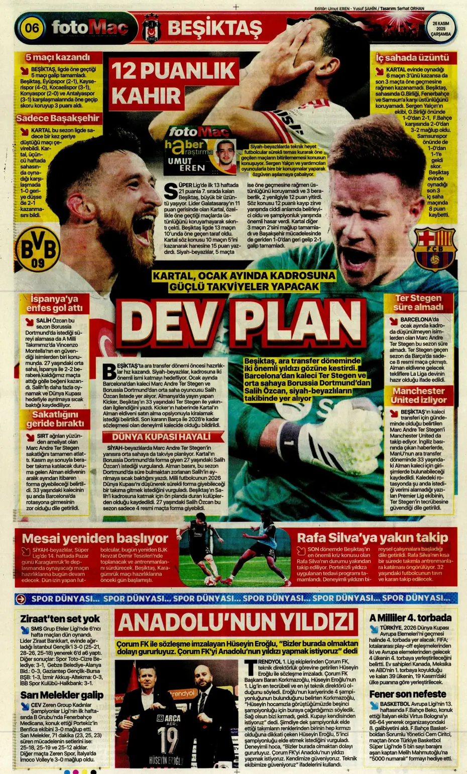 "Galatasaray Şampiyonlar Ligi'nde sakata geldi" | Sporun manşetleri - 22