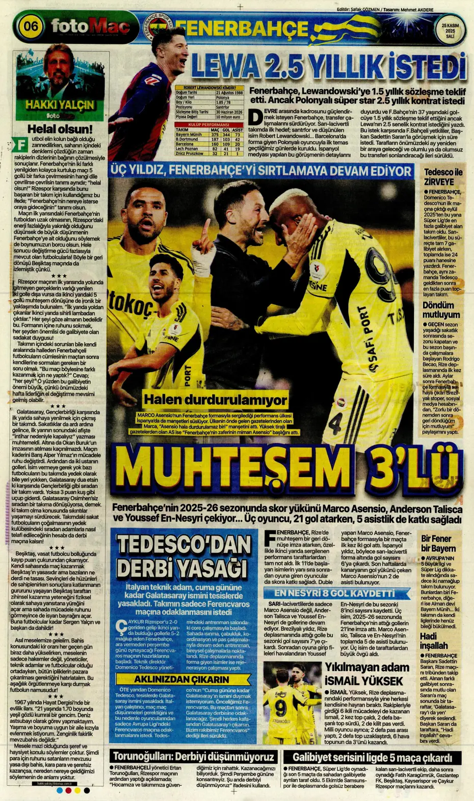 "Fenerbahçe'ye sürpriz golcü: Franculino Dju" | Sporun manşetleri - 22 "Fenerbahçe'ye sürpriz golcü: Franculino Dju" | Sporun manşetleri - 22