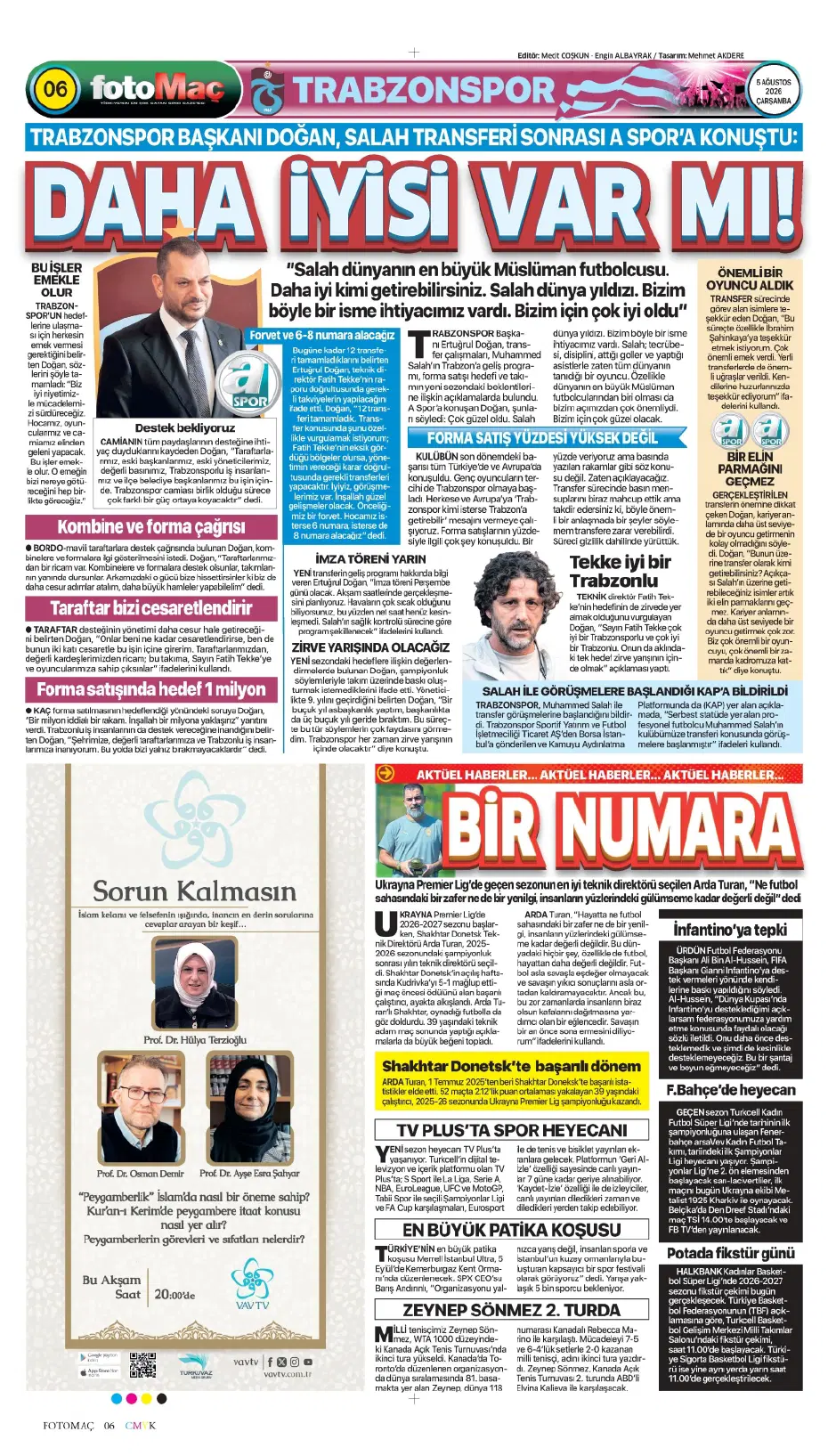 Salah sonrası Trabzonspor'un yeni bombası Süper Lig'den | Sporun manşetleri - 12