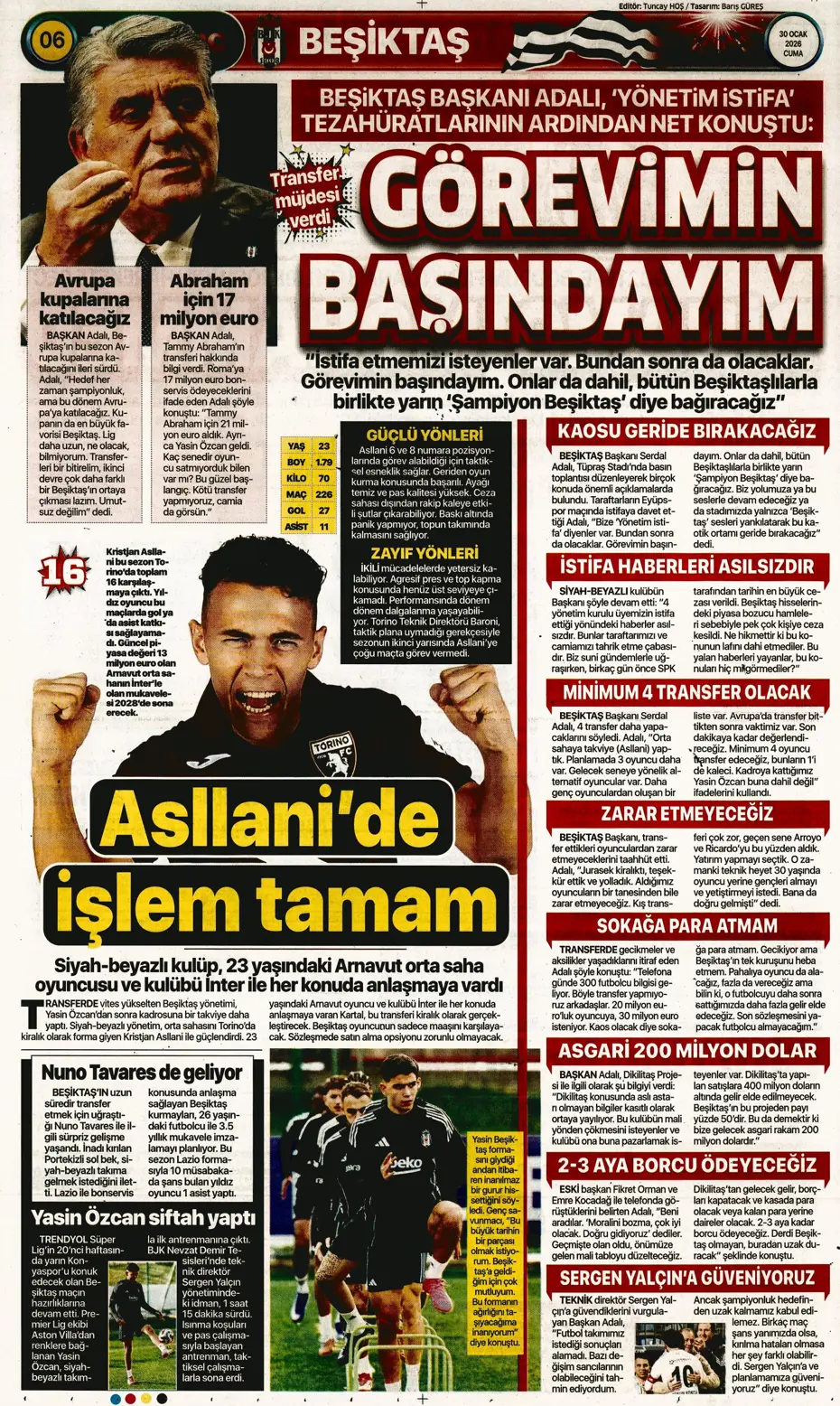"Galatasaray'ın Gueye transferi tamam" | Sporun manşetleri - 8