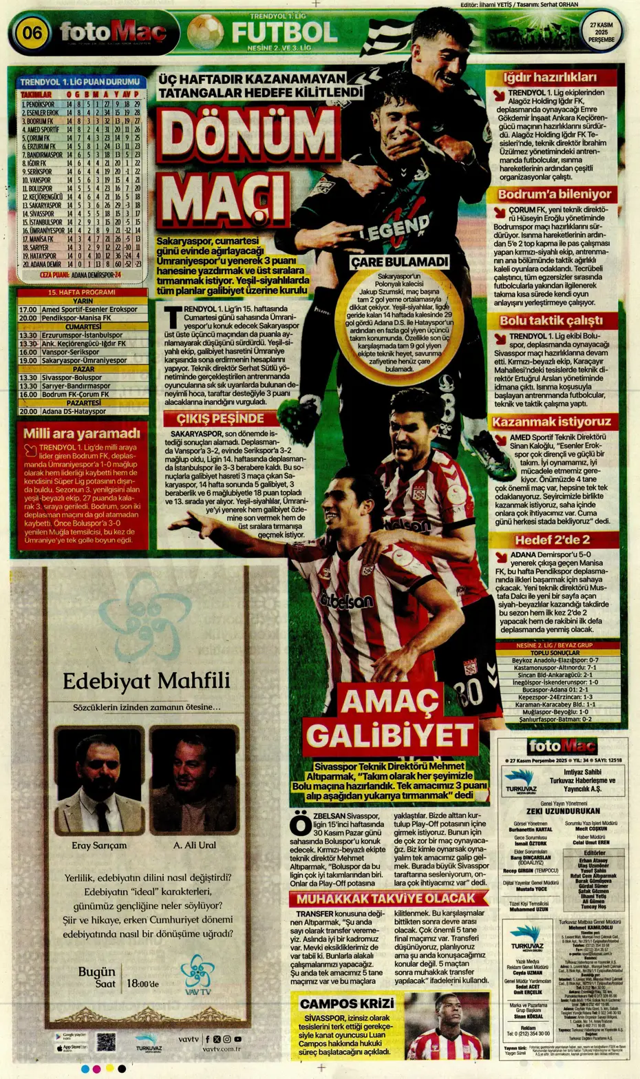 "Galatasaray'ı FIFA virüsü sardı" | Sporun manşetleri - 20