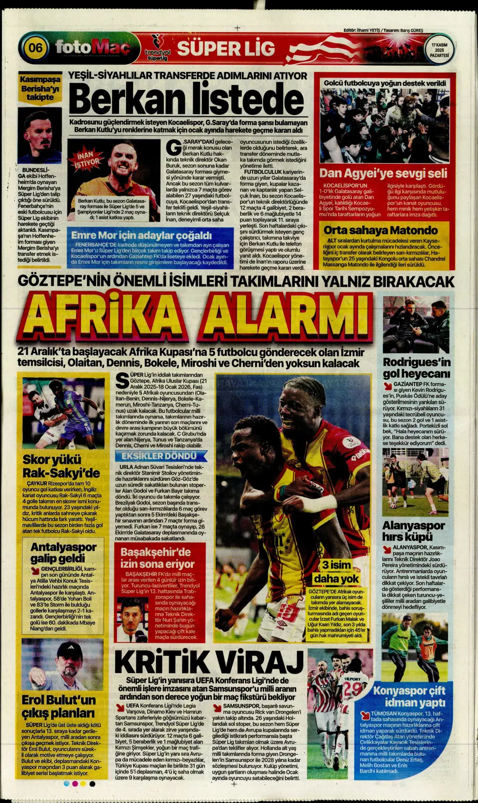 "Tedesco ilk bileti kesti: "Kendine takım bul" | Sporun manşetleri - 20 "Tedesco ilk bileti kesti: "Kendine takım bul" | Sporun manşetleri - 20