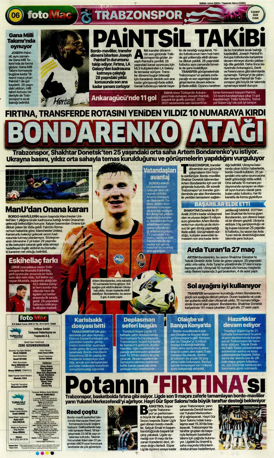 "Transferin son günü Aral Şimşir bombası" | Sporun manşetleri - 8 "Transferin son günü Aral Şimşir bombası" | Sporun manşetleri - 8