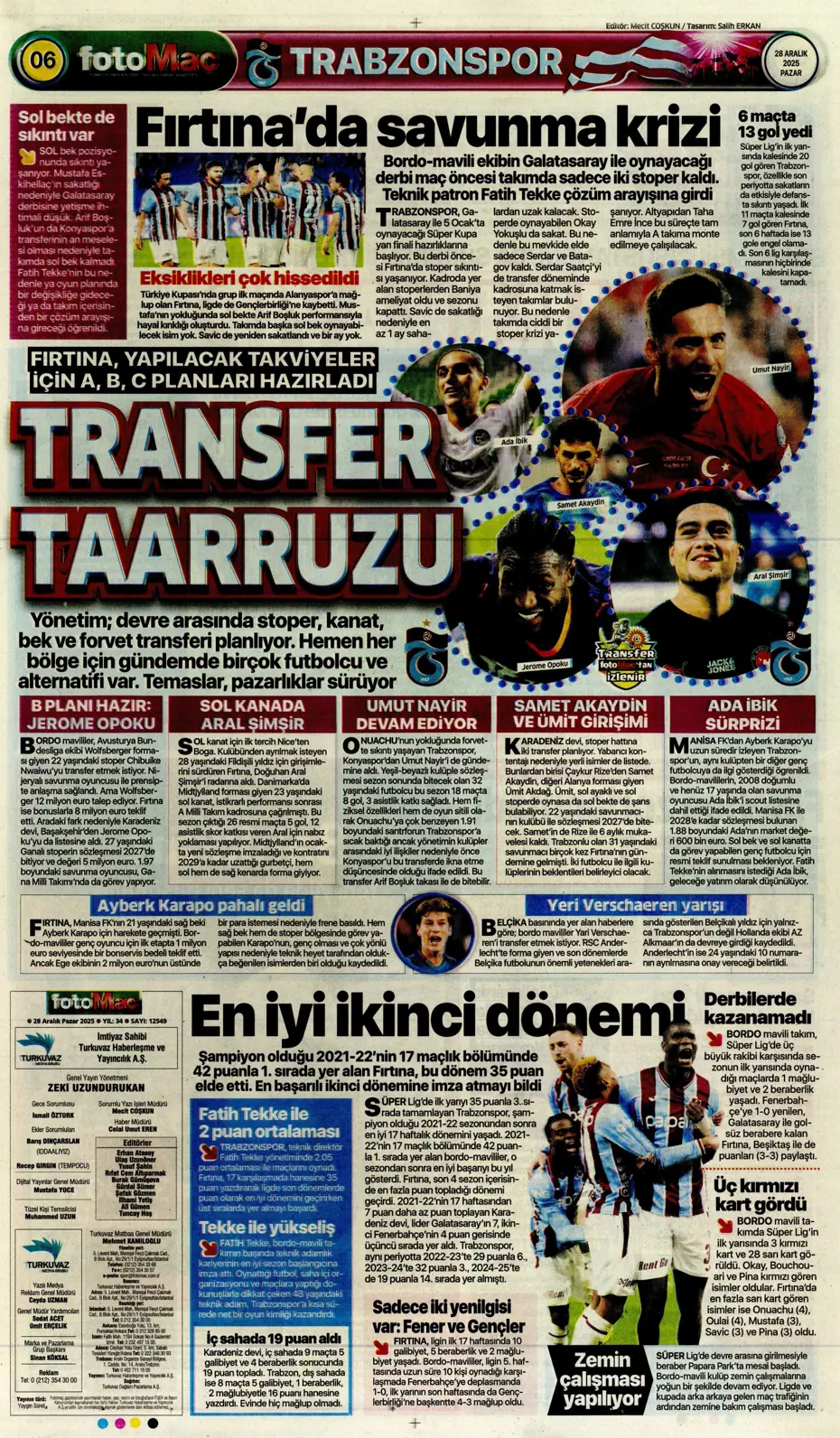 "Fenerbahçe'ye Szymanski piyangosu: Kabul ettiler" | Sporun manşetleri - 9 "Fenerbahçe'ye Szymanski piyangosu: Kabul ettiler" | Sporun manşetleri - 9