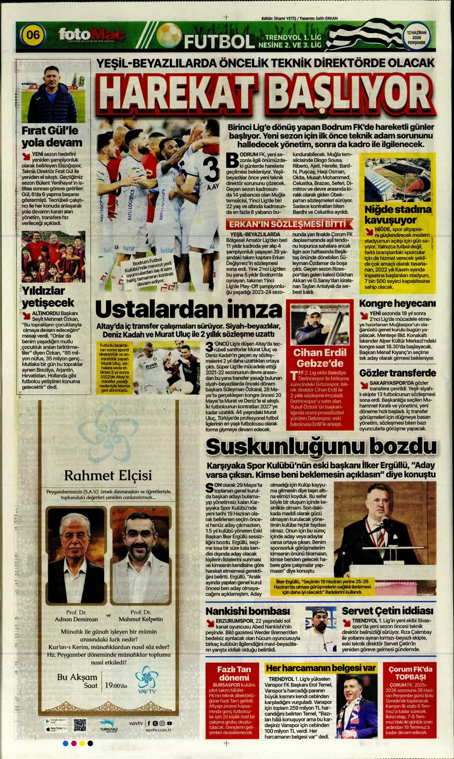 "Osimhen'in yerine En-Nesyri" | Sporun manşetleri - 20