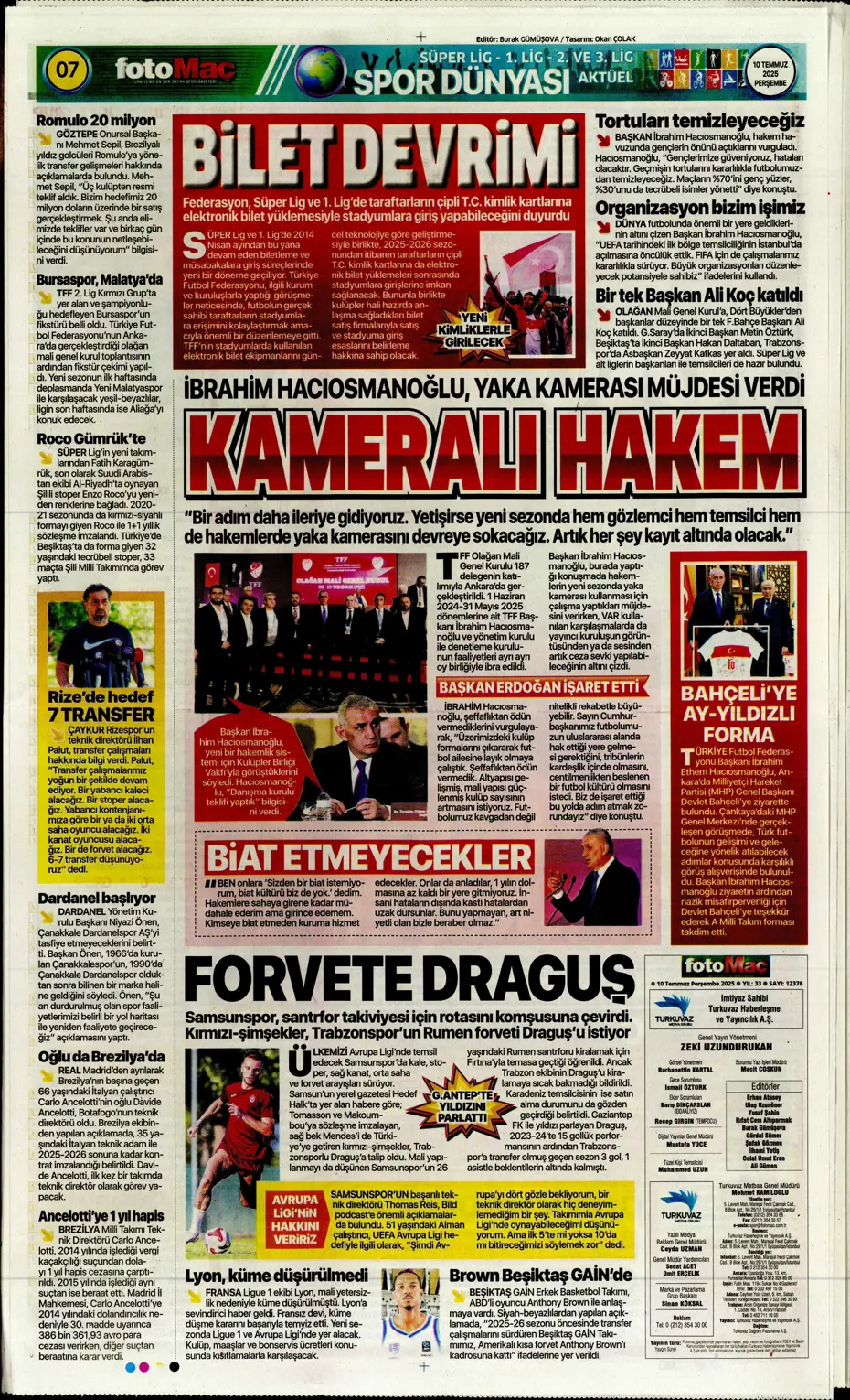 "Fenerbahçe'den Kerem Aktürkoğlu bombası" | Sporun manşetleri - 19