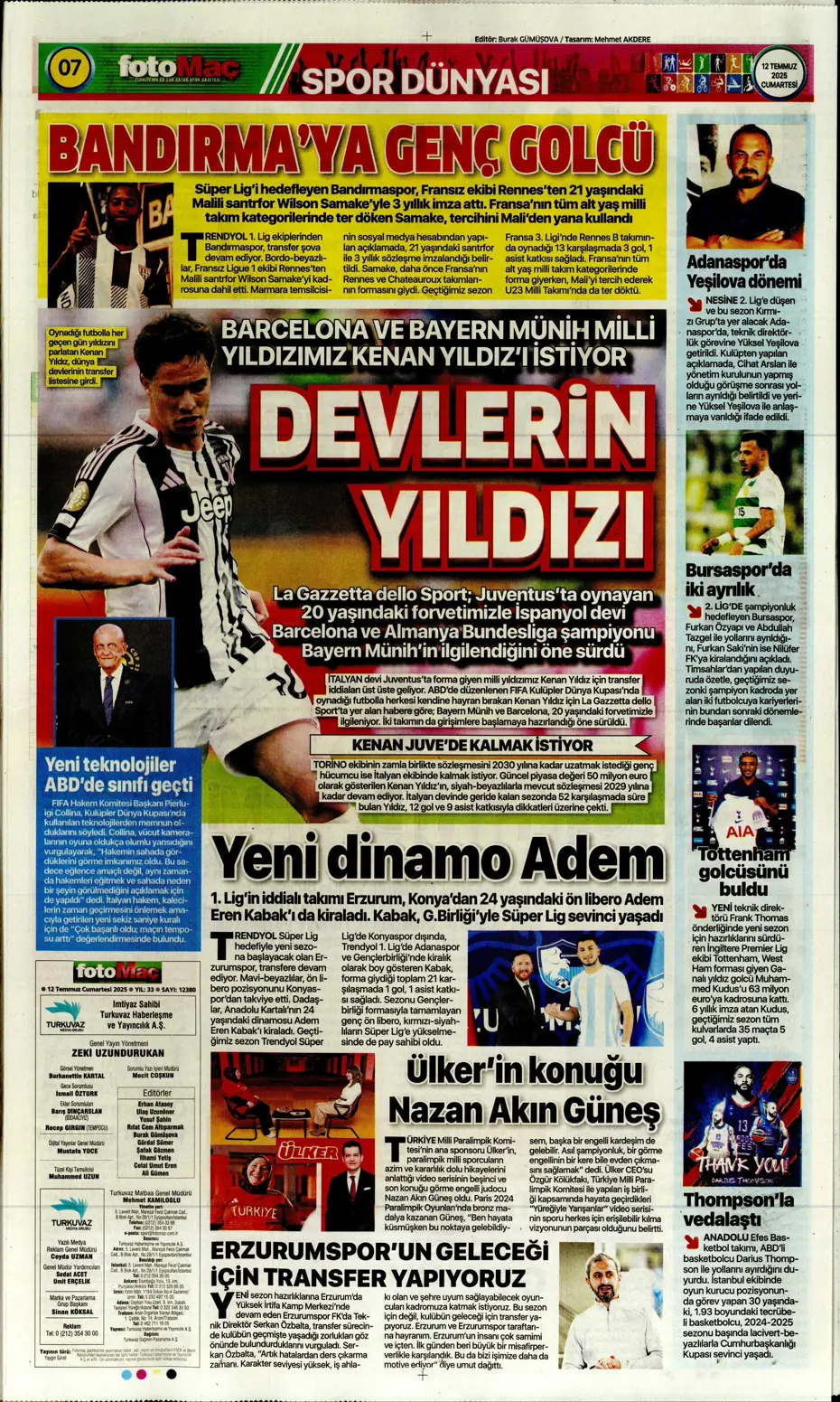 "Asensio ve Skriniar birlikte geliyor" | Sporun manşetleri - 19