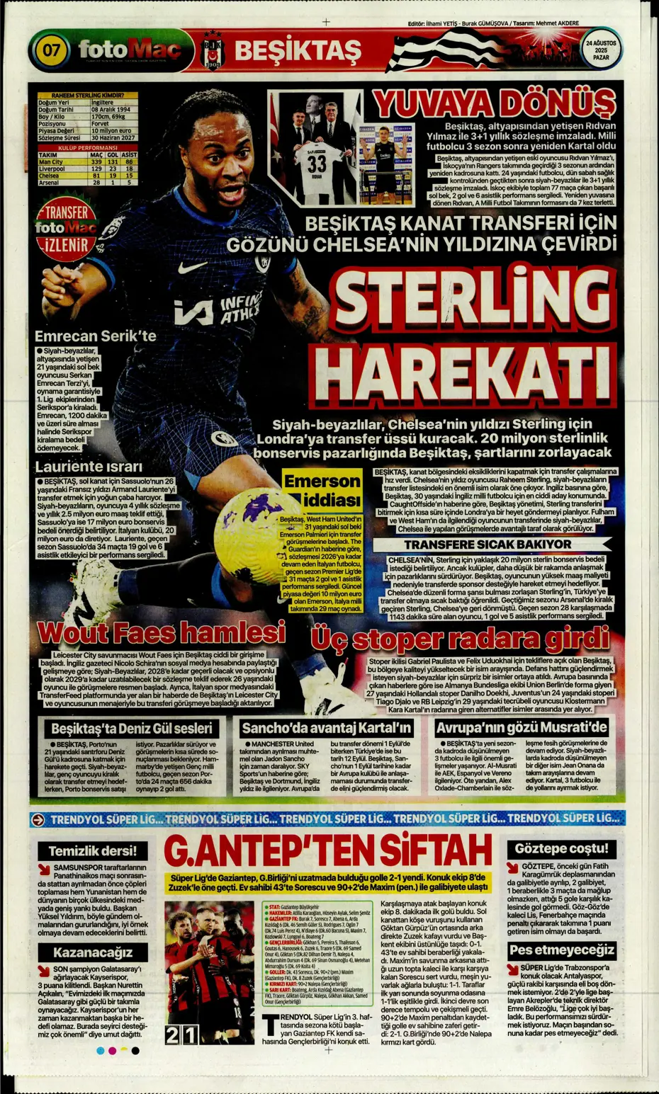 "Galatasaray'a üçlü piyango" | Sporun manşetleri - 33