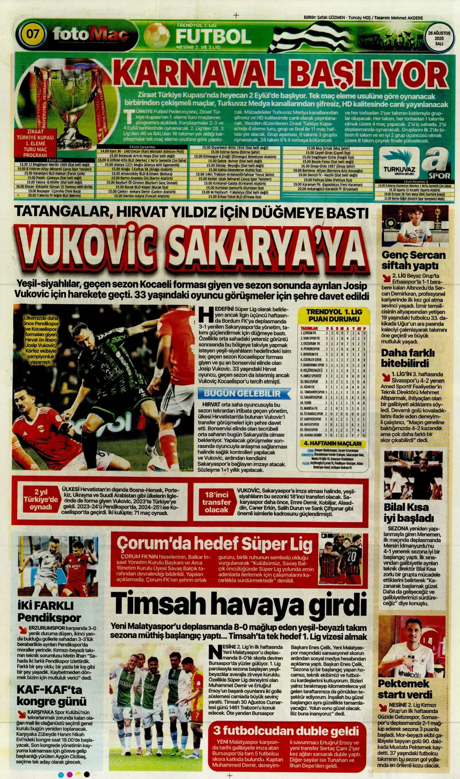 "Fenerbahçe, Zinchenko'yu bitiriyor" | Sporun manşetleri - 22