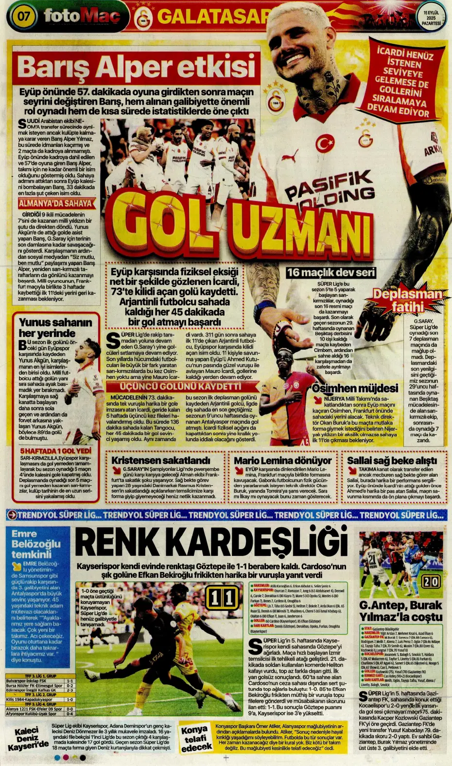 "Galatasaray'da Leroy Sane sıkıntısı" | Sporun manşetleri - 19