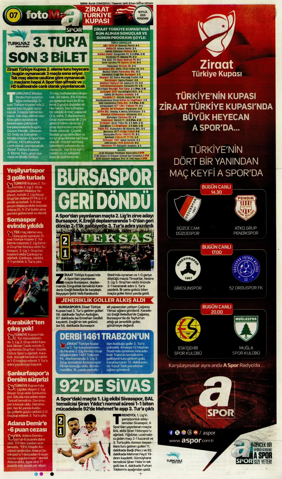 "Fenerbahçe 'Can' evinden vuruldu" | Sporun manşetleri - 15