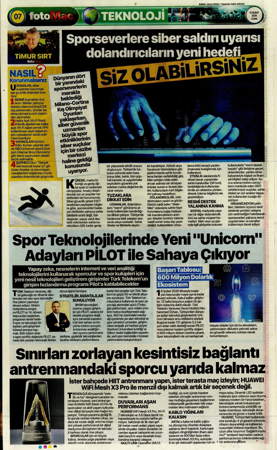 "Tedesco teklifi kabul etmeye yakın" | Sporun manşetleri - 22