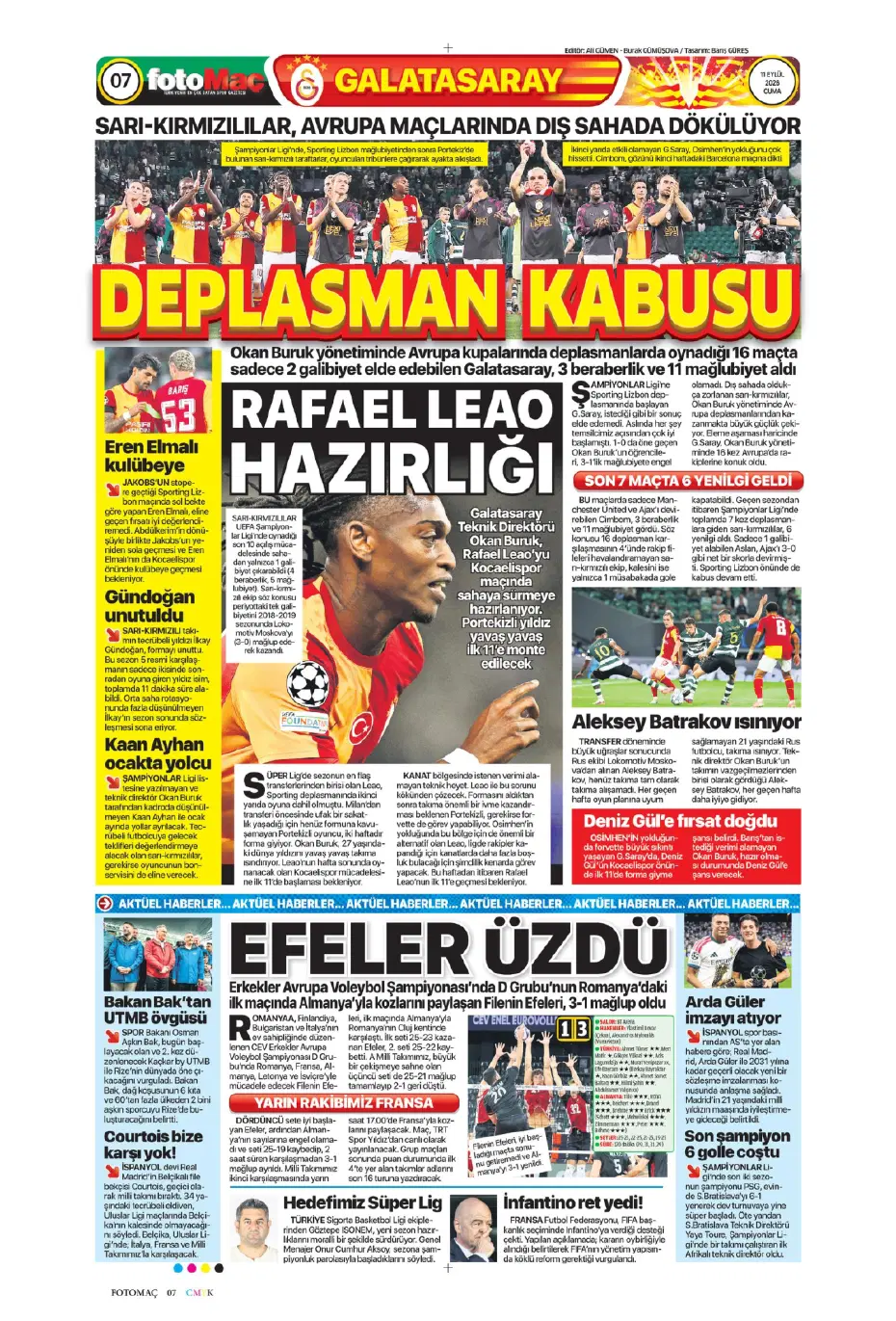 "İsmail Kartal gitti, geldi" | Sporun manşetleri - 13