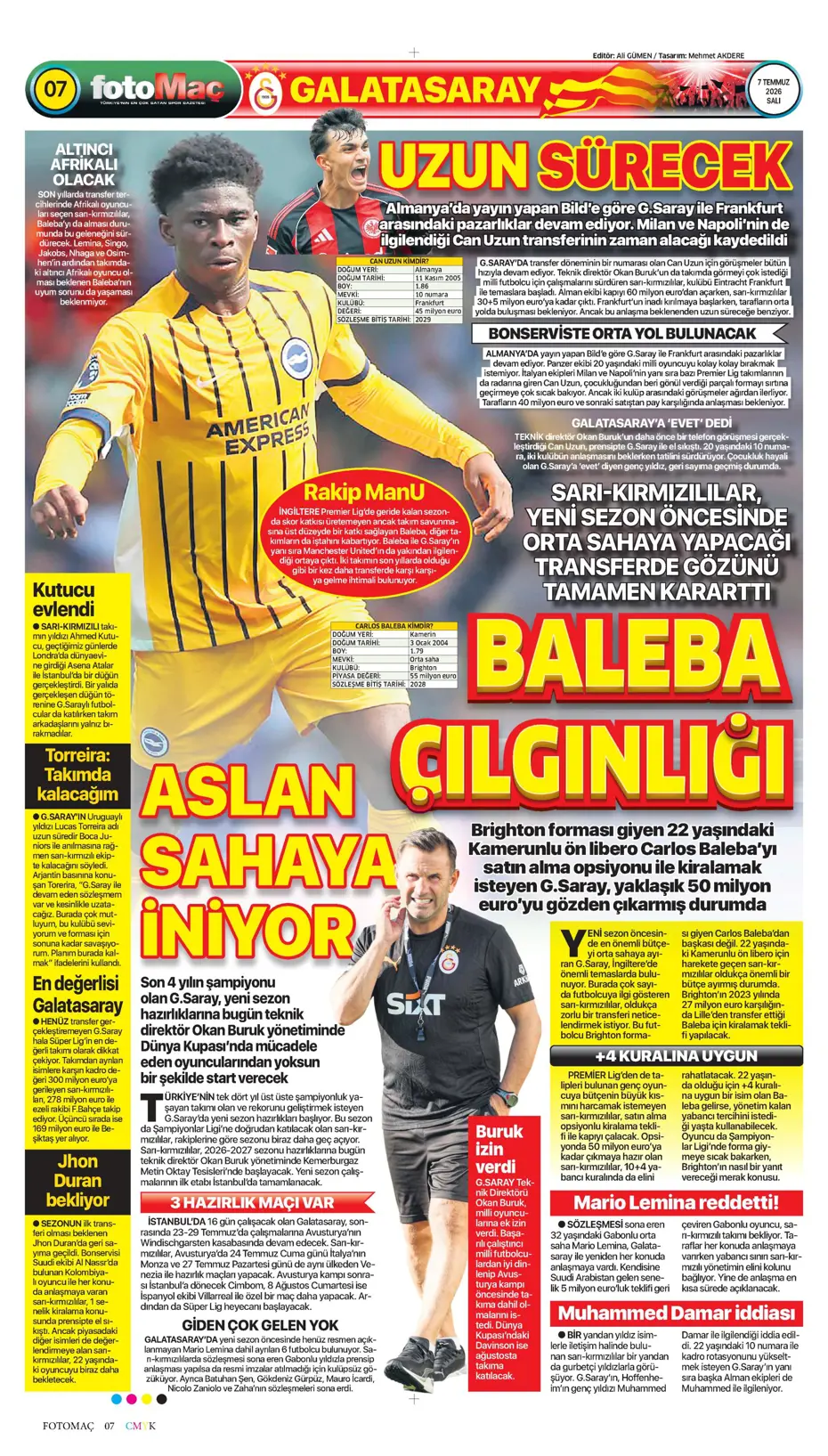 "Ve Greenwood, Fenerbahçe'de" | Sporun manşetleri - 13