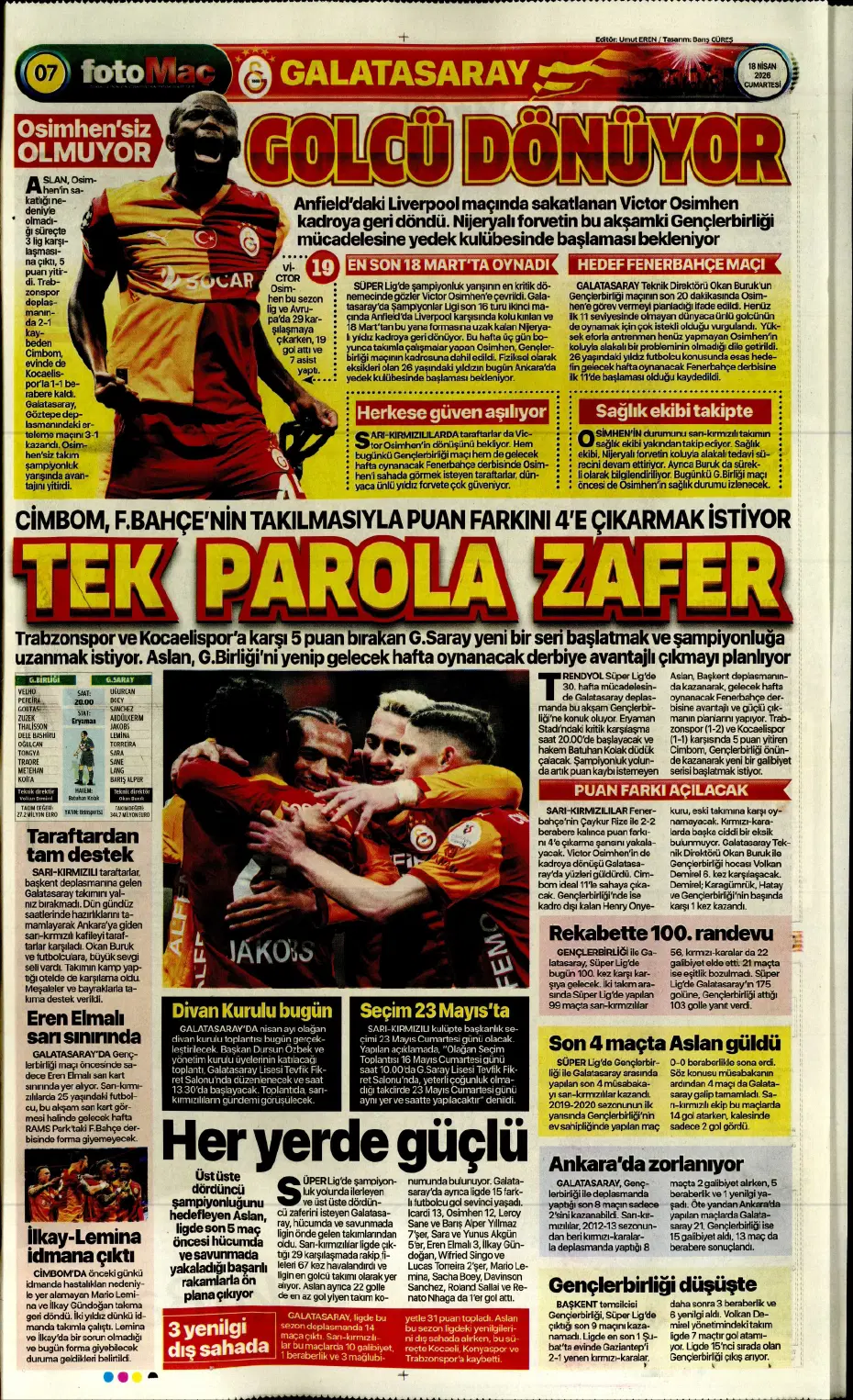 Ederson acı son | Sporun manşetleri - 5