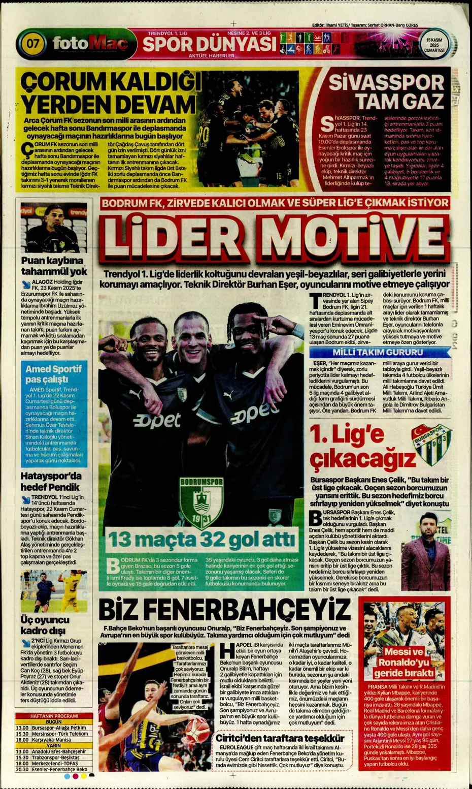 "İşte Fener'in Lewandowski için planı" | Sporun manşetleri - 26