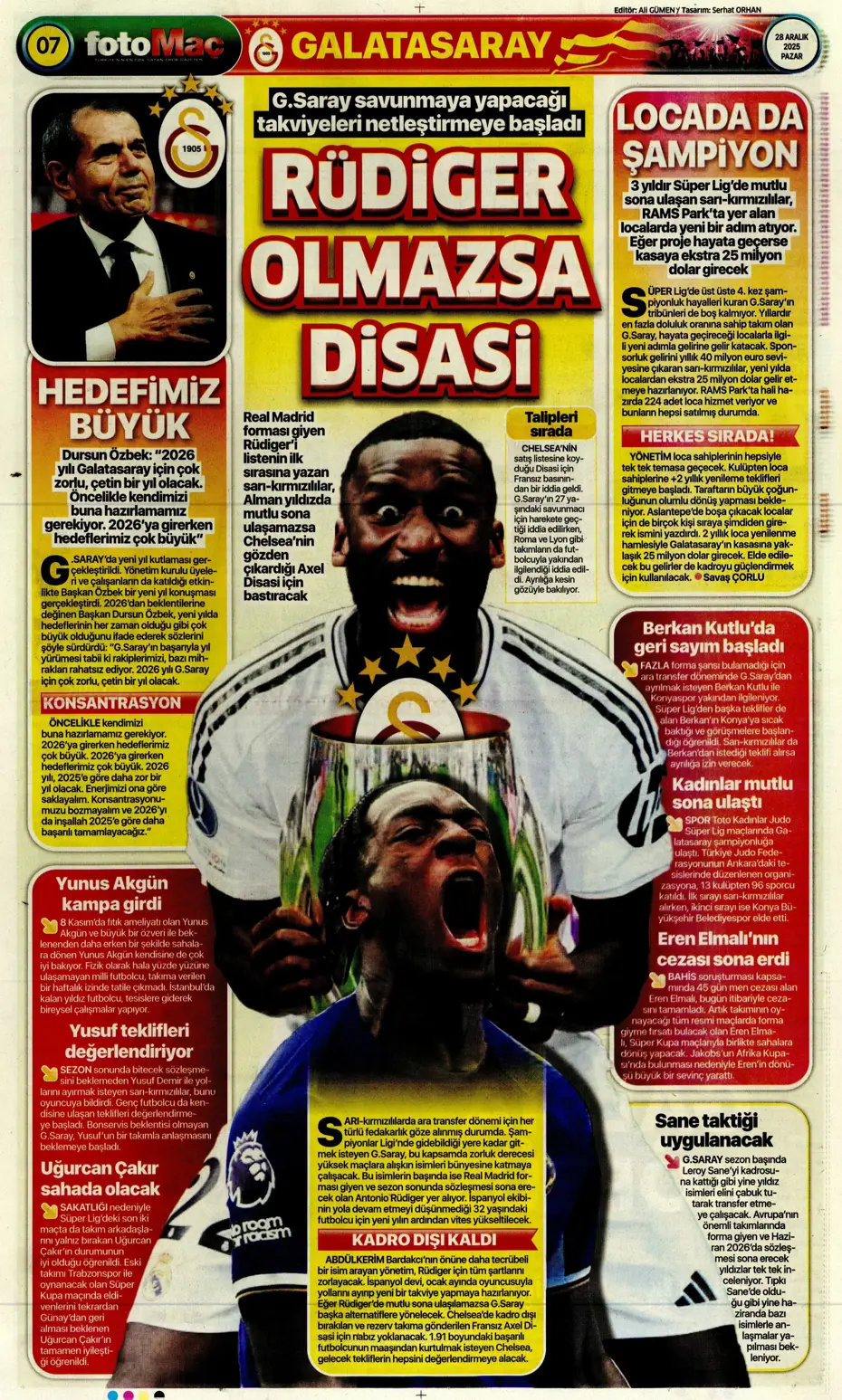 "Fenerbahçe'ye Szymanski piyangosu: Kabul ettiler" | Sporun manşetleri - 22 "Fenerbahçe'ye Szymanski piyangosu: Kabul ettiler" | Sporun manşetleri - 22