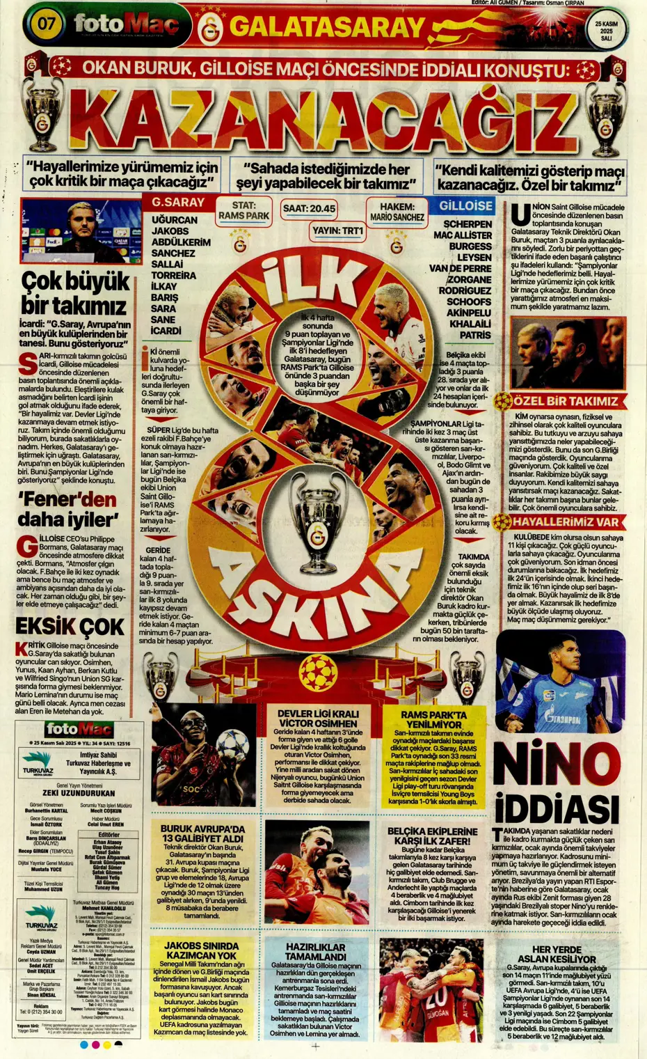 "Fenerbahçe'ye sürpriz golcü: Franculino Dju" | Sporun manşetleri - 21 "Fenerbahçe'ye sürpriz golcü: Franculino Dju" | Sporun manşetleri - 21